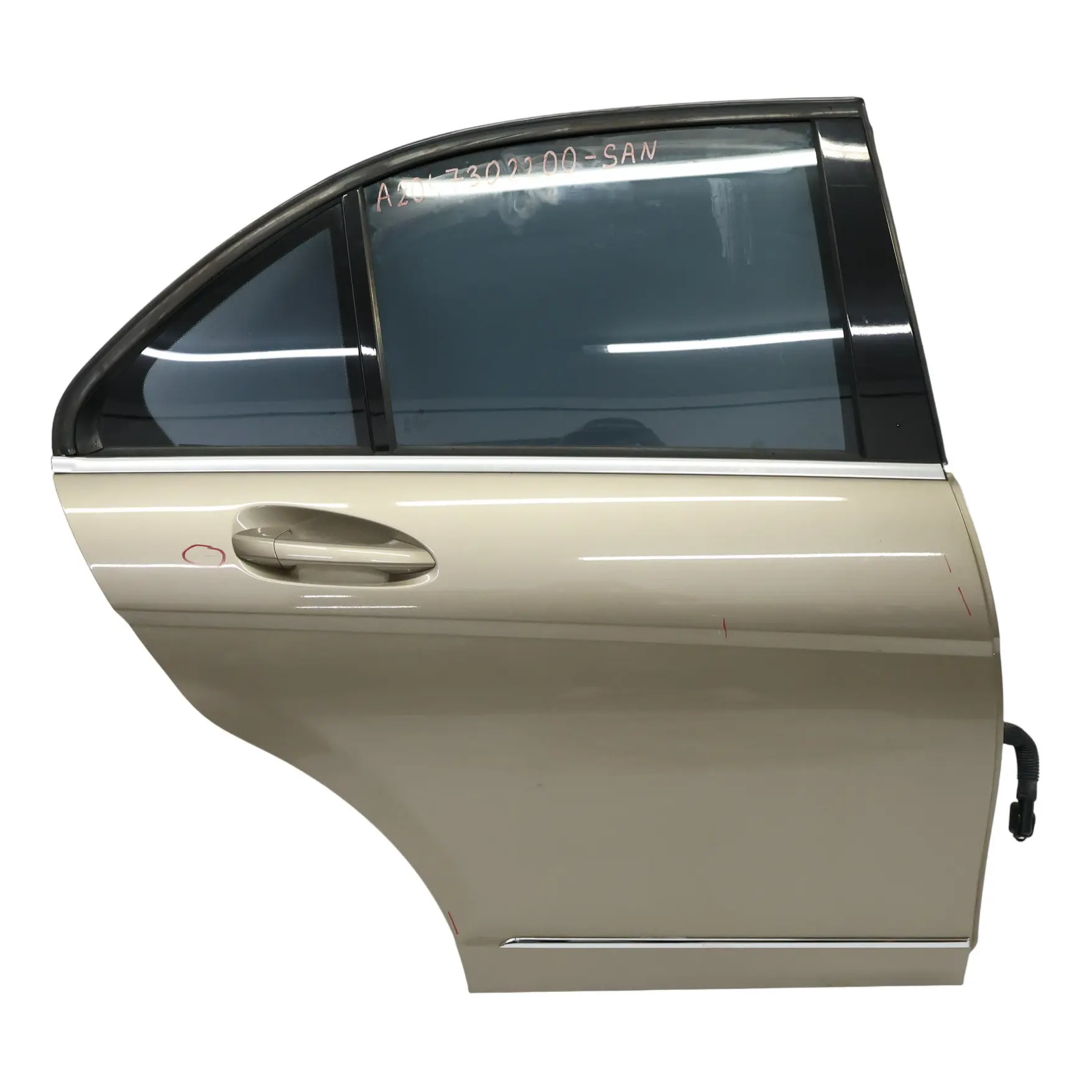 Mercedes W204 Saloon Door Rear Right O/S Sanidine Beige Metallic - 798