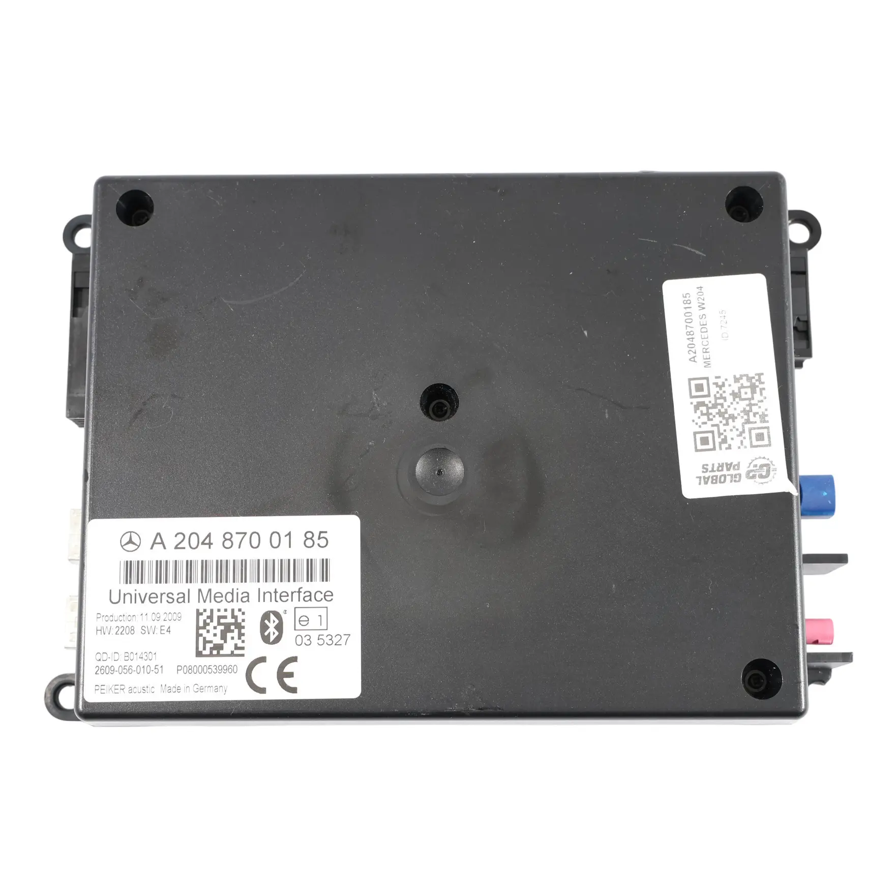 Mercedes W204 Bluetooth Control Unit Module Media Interface ECU A2048700185