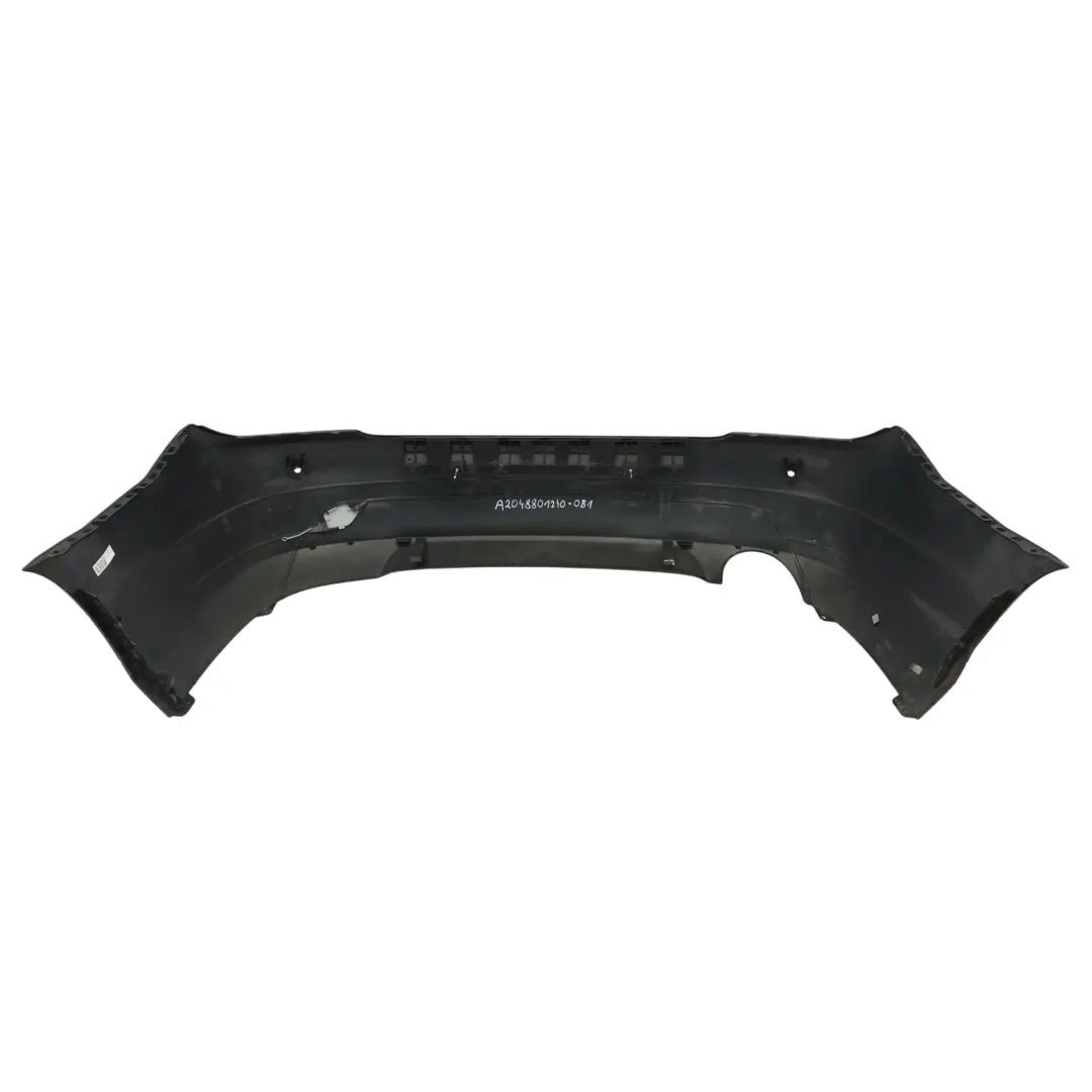 Mercedes W204 Rear Bumper Trim Panel Cover Obsidian Black Metallic - 197 - SKU A2048801240-OB1 - Part number A2048801240