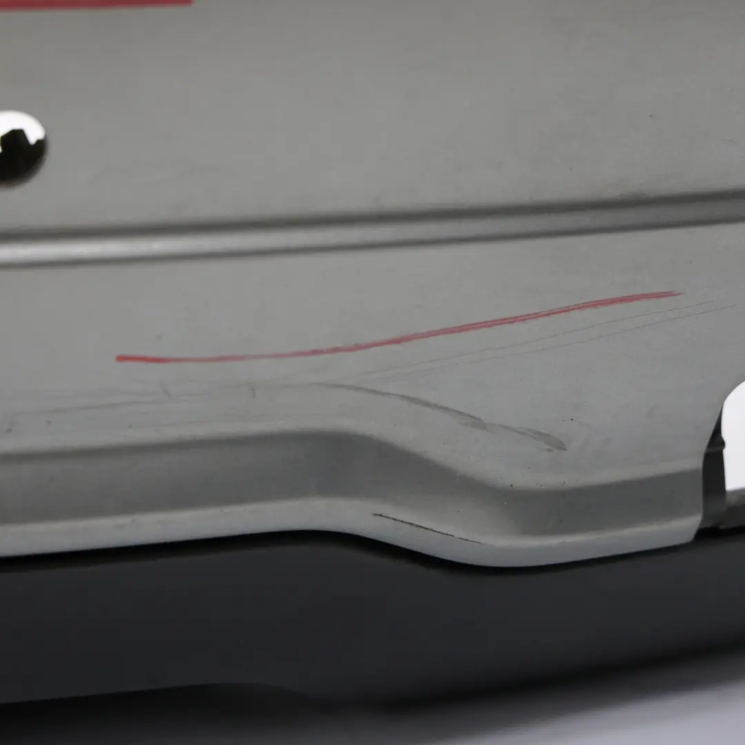 Mercedes W204 Rear Bumper AMG Trim Panel Covering Palladium Silver Metallic 792 - SKU A2048809347-PAL - Part number A2048809347