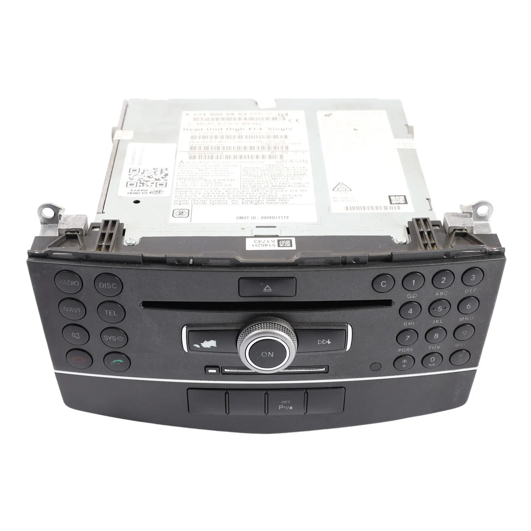 Mercedes W204 Navegación Reproductor CD COMAND Radio Sat Nav A2049005903