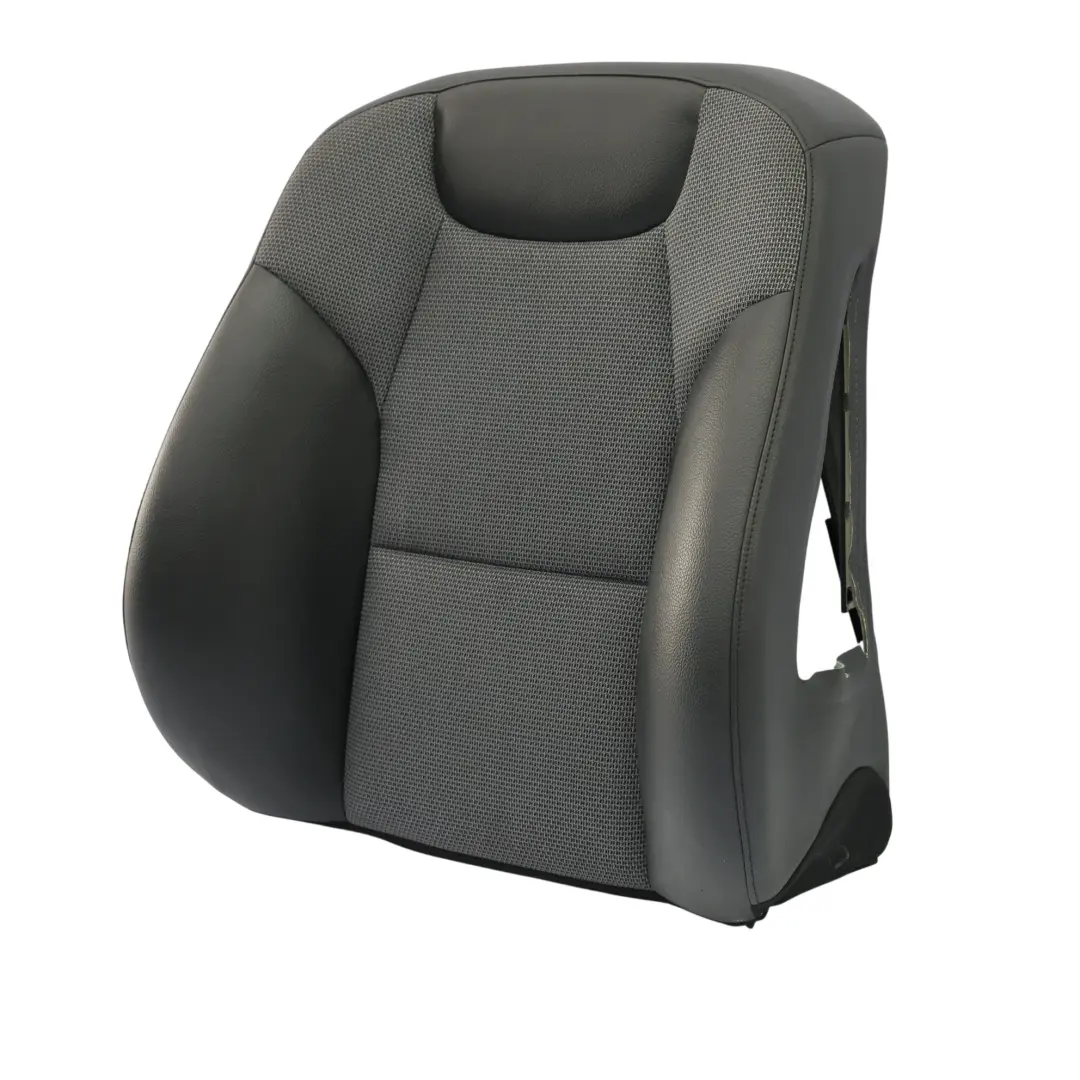 Mercedes W204 Seat Backrest Cover Front Left N/S Heated Cloth Leather Black - SKU A2049102347-6 - Part number A2049102347