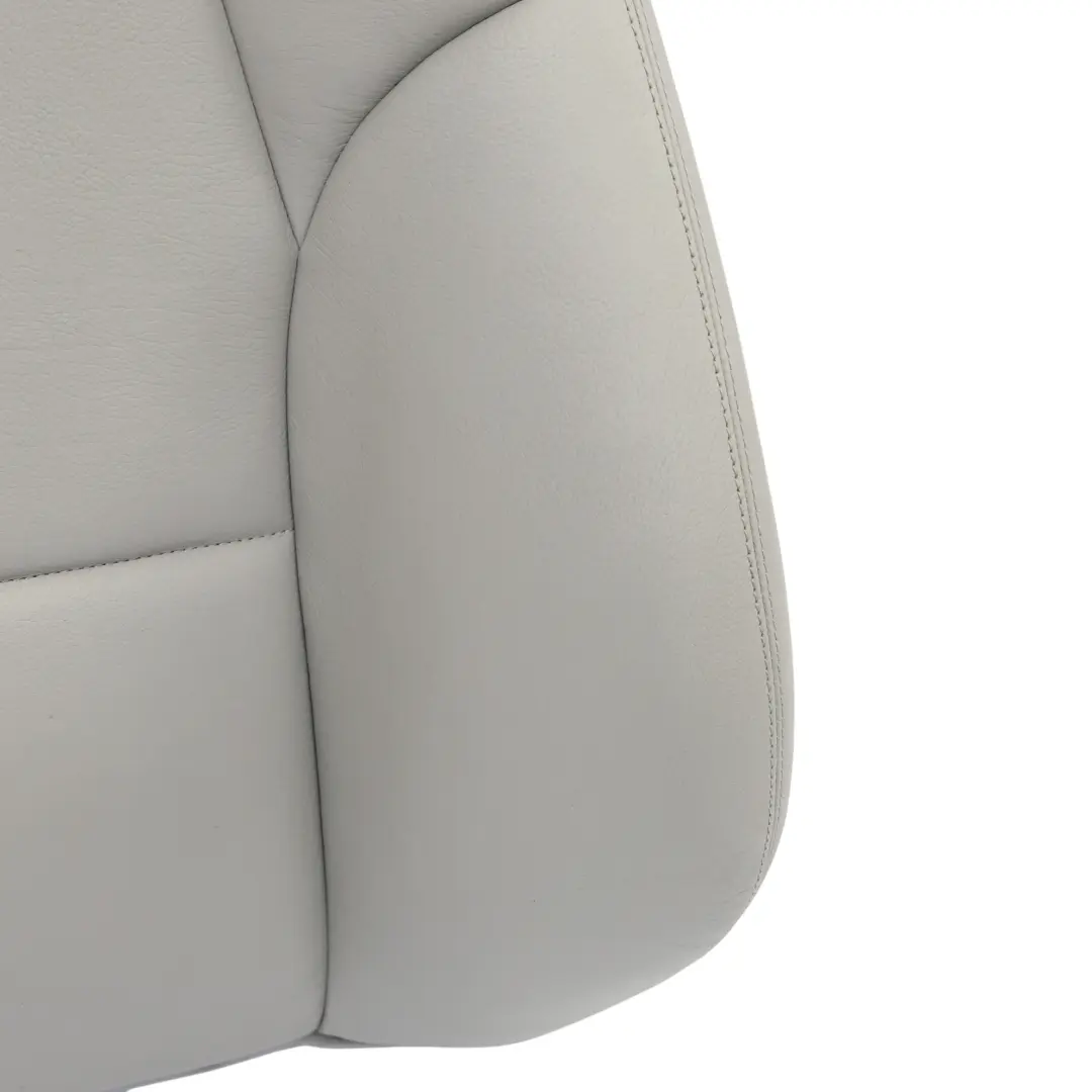Mercedes W204 Front Seat Backrest Left Sport Seat N/S Cover Grey Leather - SKU A2049104547-10 - Part number A2049104547