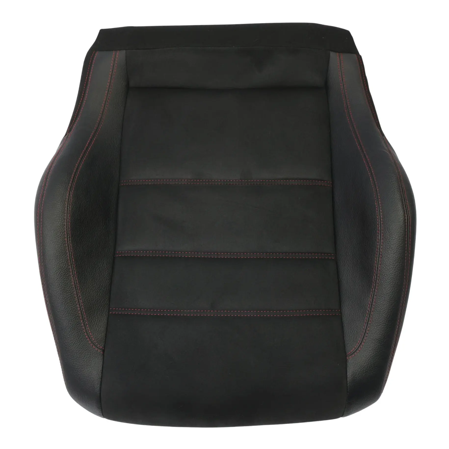 Coussin Siège Avant Gauche Mercedes C204 AMG Noir Demi-Cuir Surpiqûres Rouges