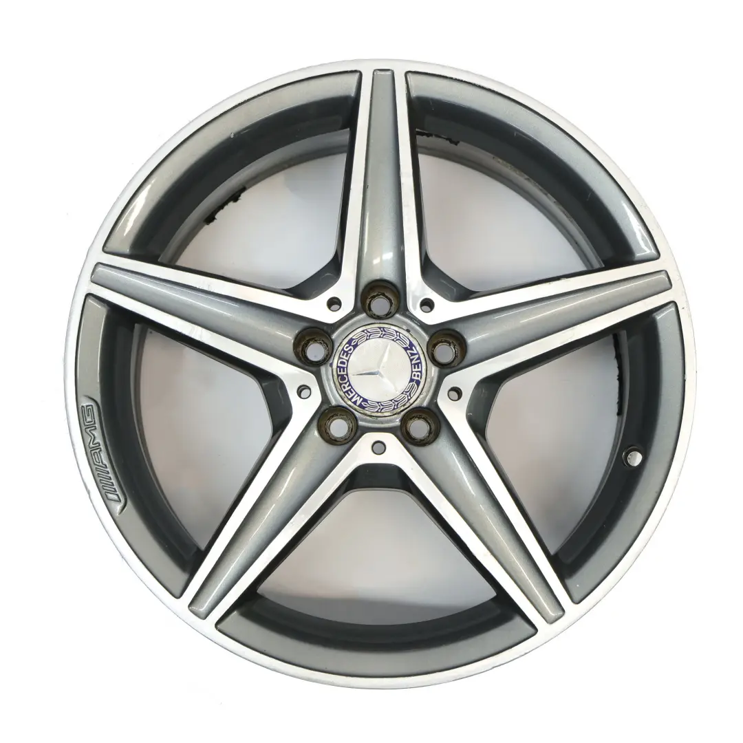 Mercedes W205 Himalaya Grey AMG Alloy Wheel Rim 5 Spoke 18" 7,5J - SKU A2054011100-1 - Part number A2054011100