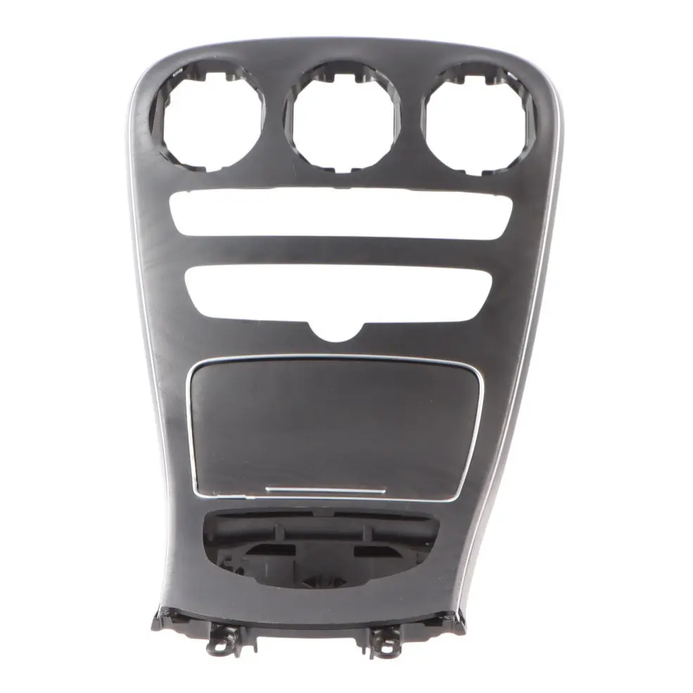 Mercedes W205 Centre Console Panel Trim Cover Black Ash Wood - SKU A2056809504 - Part number A2056809504