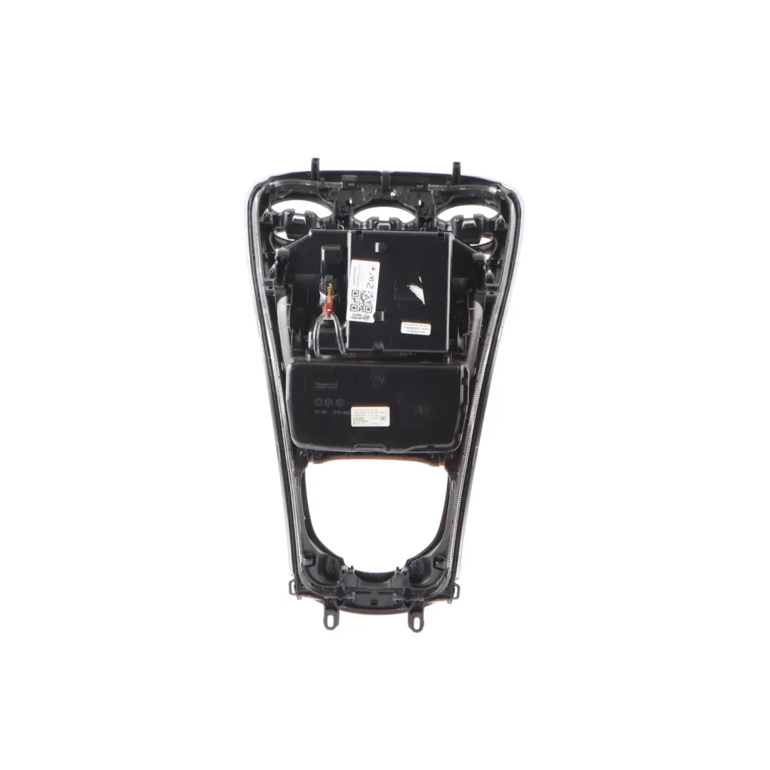 Mercedes W205 Centre Console Panel Trim Cover Black Ash Wood - SKU A2056809504 - Part number A2056809504