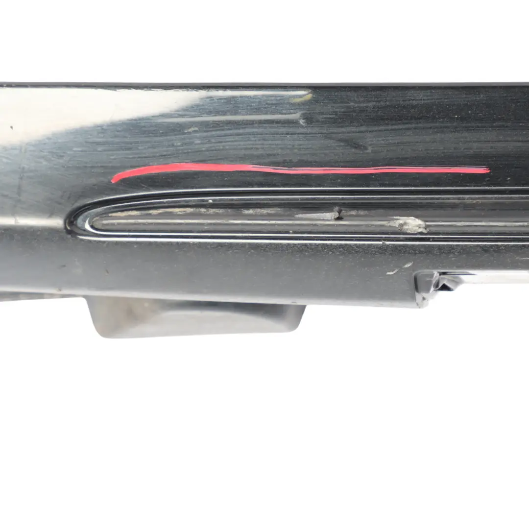 Mercedes W205 Side Skirt Left N/S Door Sill Cover Obsidian Black Metallic - 197 - SKU A2056981354-OB - Part number A2056981354
