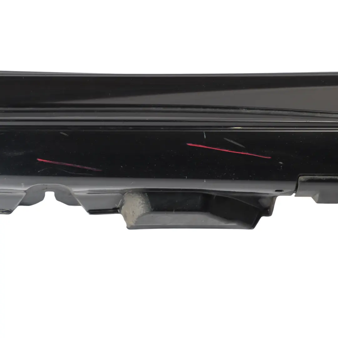 Mercedes W205 Side Skirt Left N/S Door Sill Cover Obsidian Black Metallic - 197 - SKU A2056981354-OB - Part number A2056981354