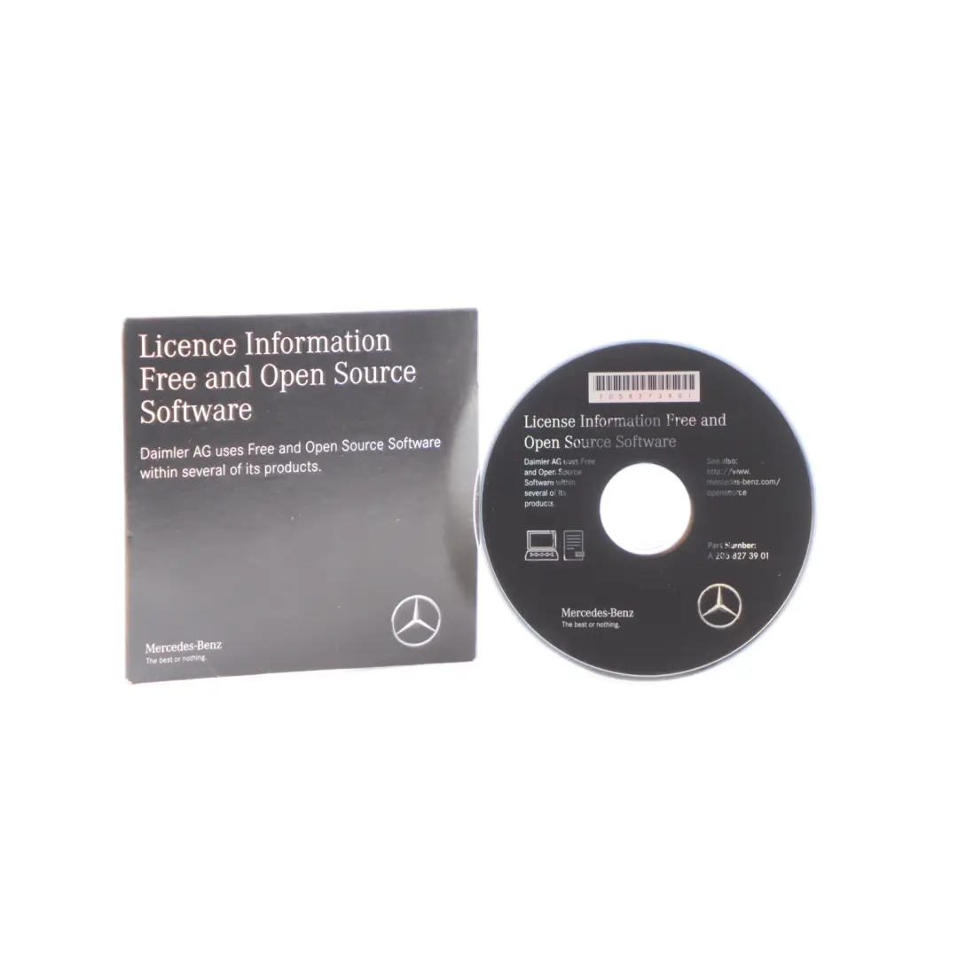 Płyty CD Licencja Oprogramowanie do Mercedes W205 o numerze A2058273901 Mercedes W205 Płyty CD Licencja Oprogramowanie - SKU A2058273901 - Numer Części A2058273901