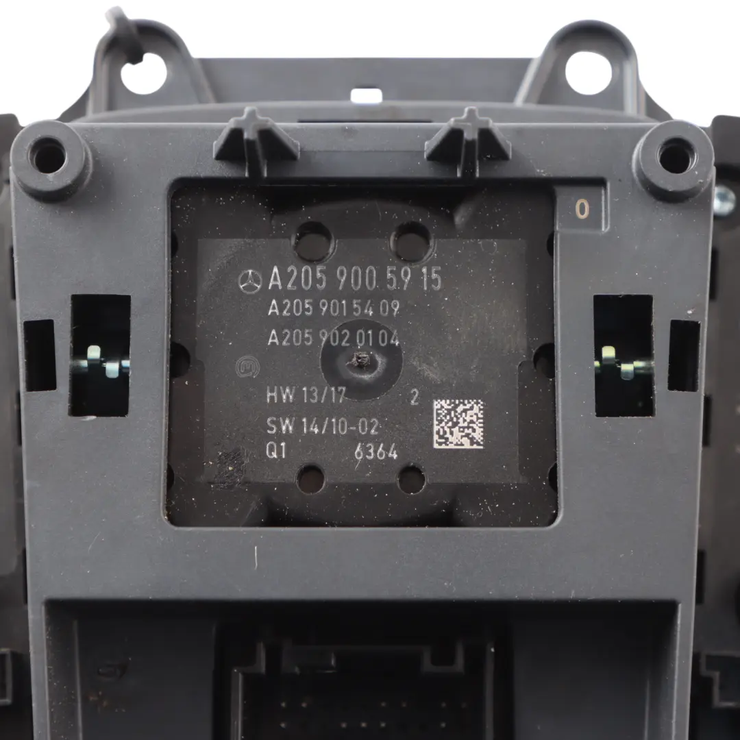 Console Switch Panel Sat Navigation Knob Controller to Mercedes W205 with Part number A2059005915 Mercedes W205 Console Switch Panel Sat Navigation Knob Controller - SKU A2059005915-8 - Part number A2059005915