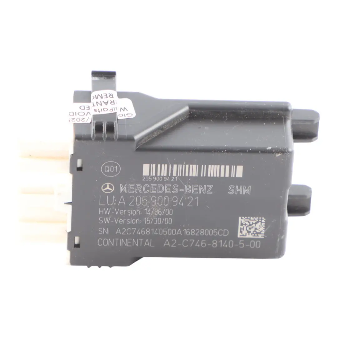 Mercedes GLC X253 Seat Control Unit Module ECU Front Right O/S - SKU A2059009421 - Part number A2059009421