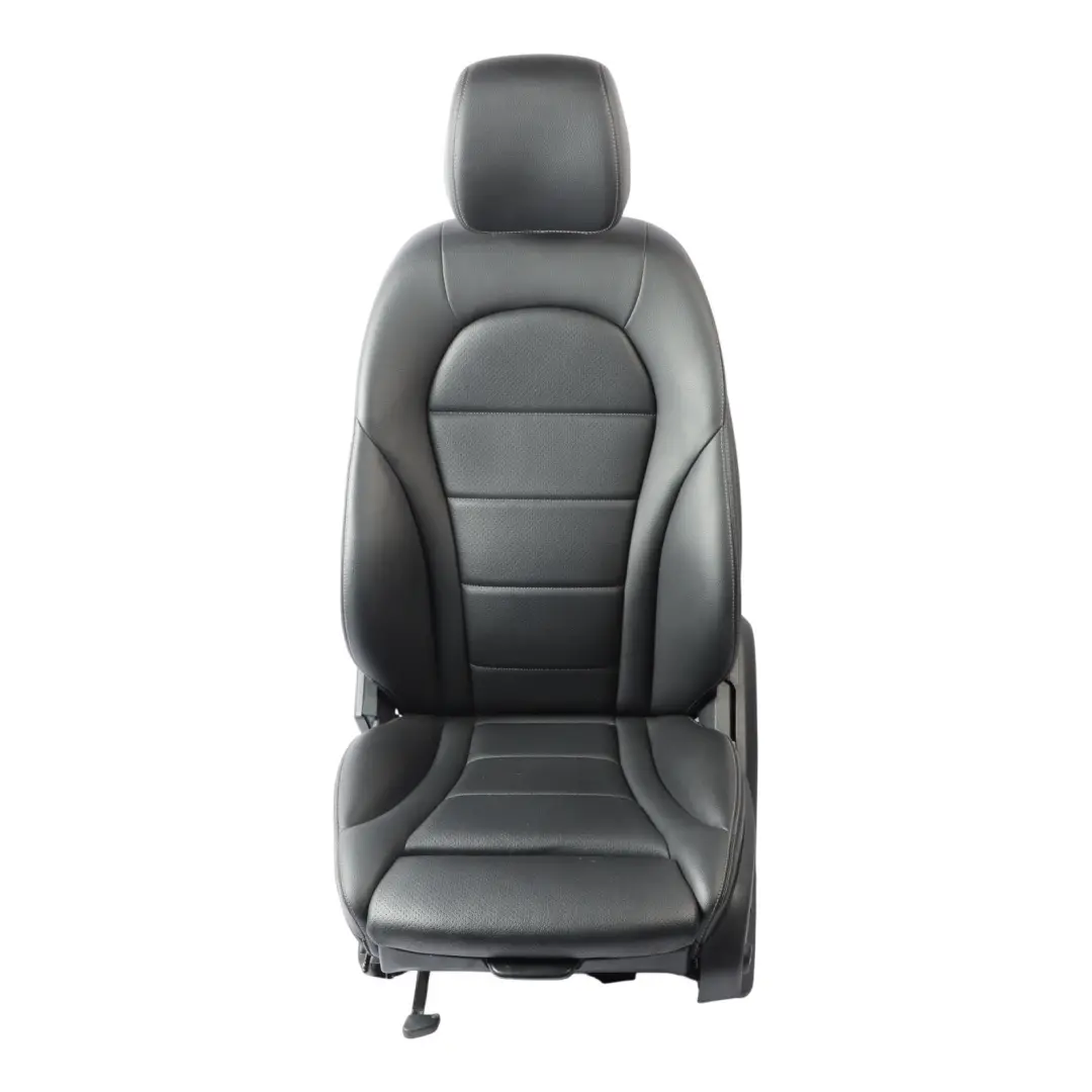 Mercedes GLC X253 Sedile anteriore sinistro pelle nera riscaldato elettrico - SKU A2059101147-1 - Numero di parte A2059101147