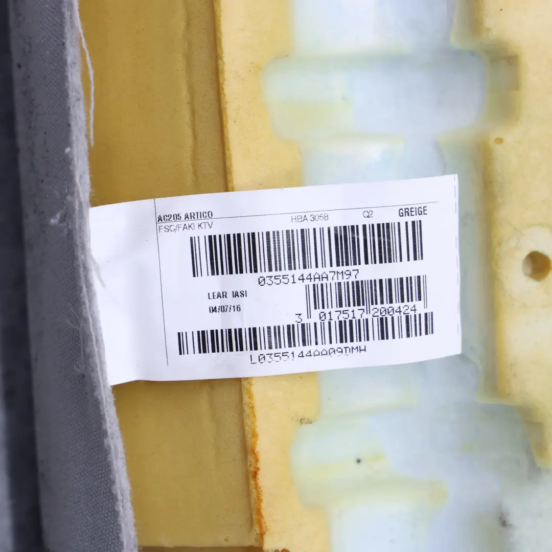 Front Lower Seat Base Heated Cover Leather Grey Left N/S to Mercedes C205 with Part number A2059108846 Mercedes C205 Front Lower Seat Base Heated Cover Leather Grey Left N/S - SKU A2059108846 - Part number A2059108846