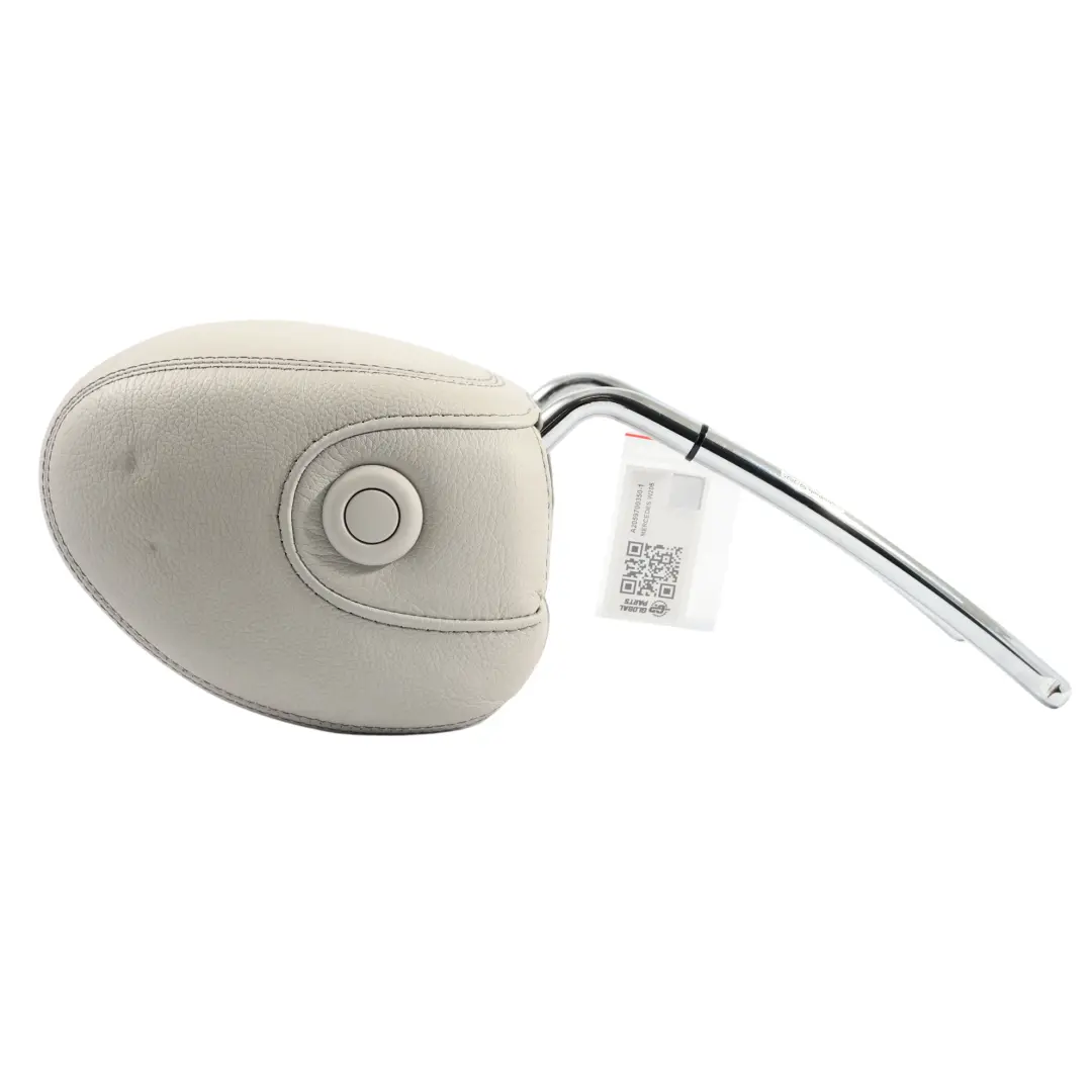 Mercedes W205 Seat Headrest Front Left Right N/O/S Cover Beige Leather - SKU A2059700350-1 - Part number A2059700350