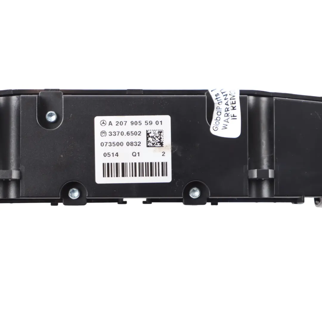 Beheizter Sitz Parksensor Block PDC Schalter Panel für Mercedes A207 mit Teilenummer A2079055901 Mercedes A207 Beheizter Sitz Parksensor Block PDC Schalter Panel - SKU A2079055901 - Teilenummer A2079055901