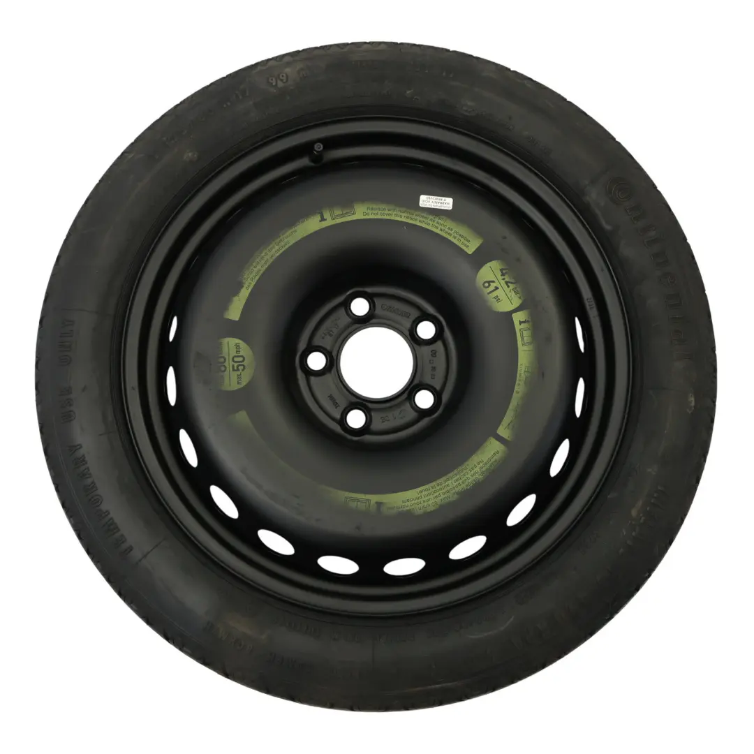 Spare Wheel Mercedes W203 C209 Steel Tyre R17 3.5J ET:17 125/80 to with Part number A2094000302 Spare Wheel Mercedes W203 C209 Steel Tyre R17 3.5J ET:17 125/80 - SKU A2094000302-3 - Part number A2094000302
