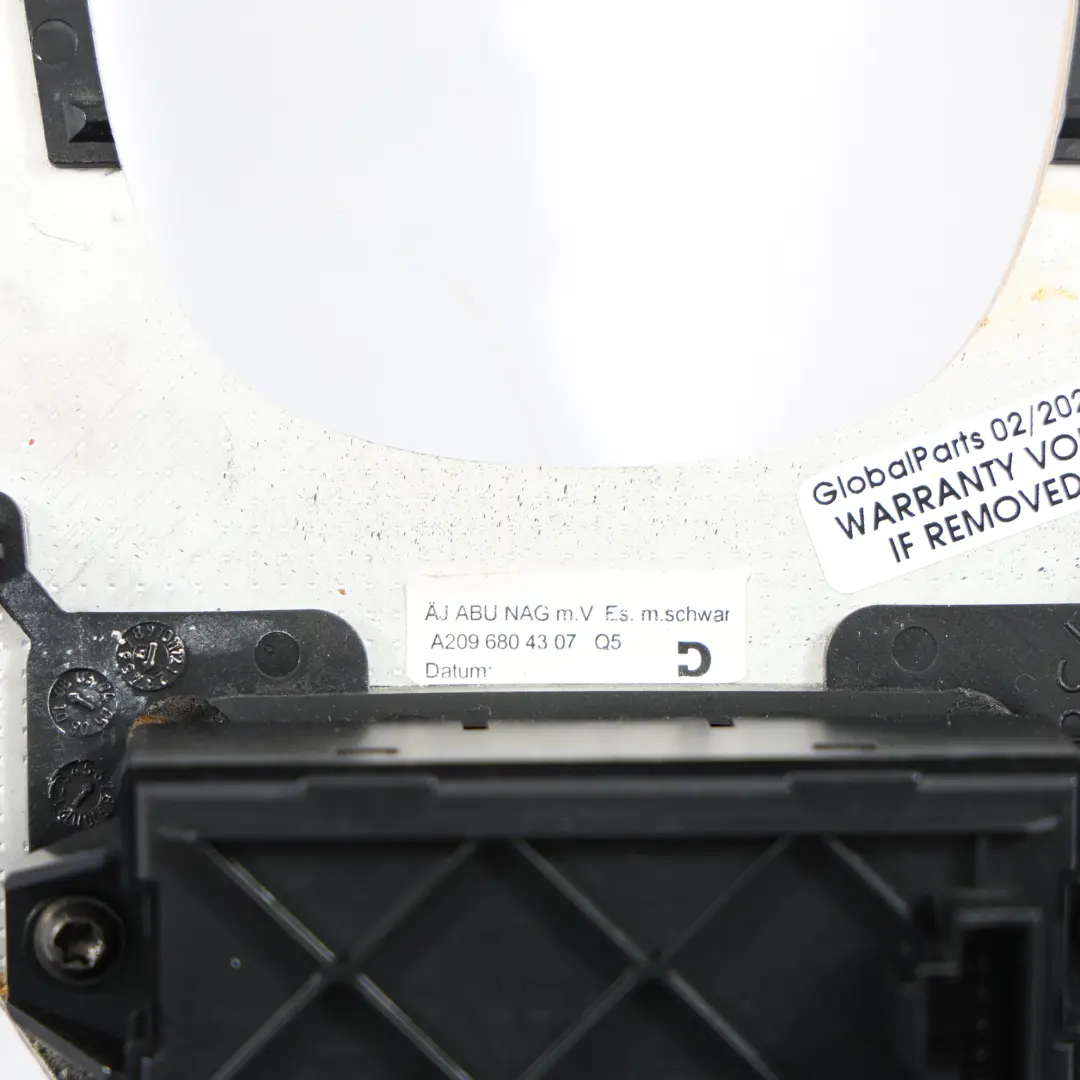 Mittel Konsole Schalt Verkleidung Dach Schalter für Mercedes A209 mit Teilenummer A2096804307 Mercedes A209 Mittel Konsole Schalt Verkleidung Dach Schalter - SKU A2096804307 - Teilenummer A2096804307