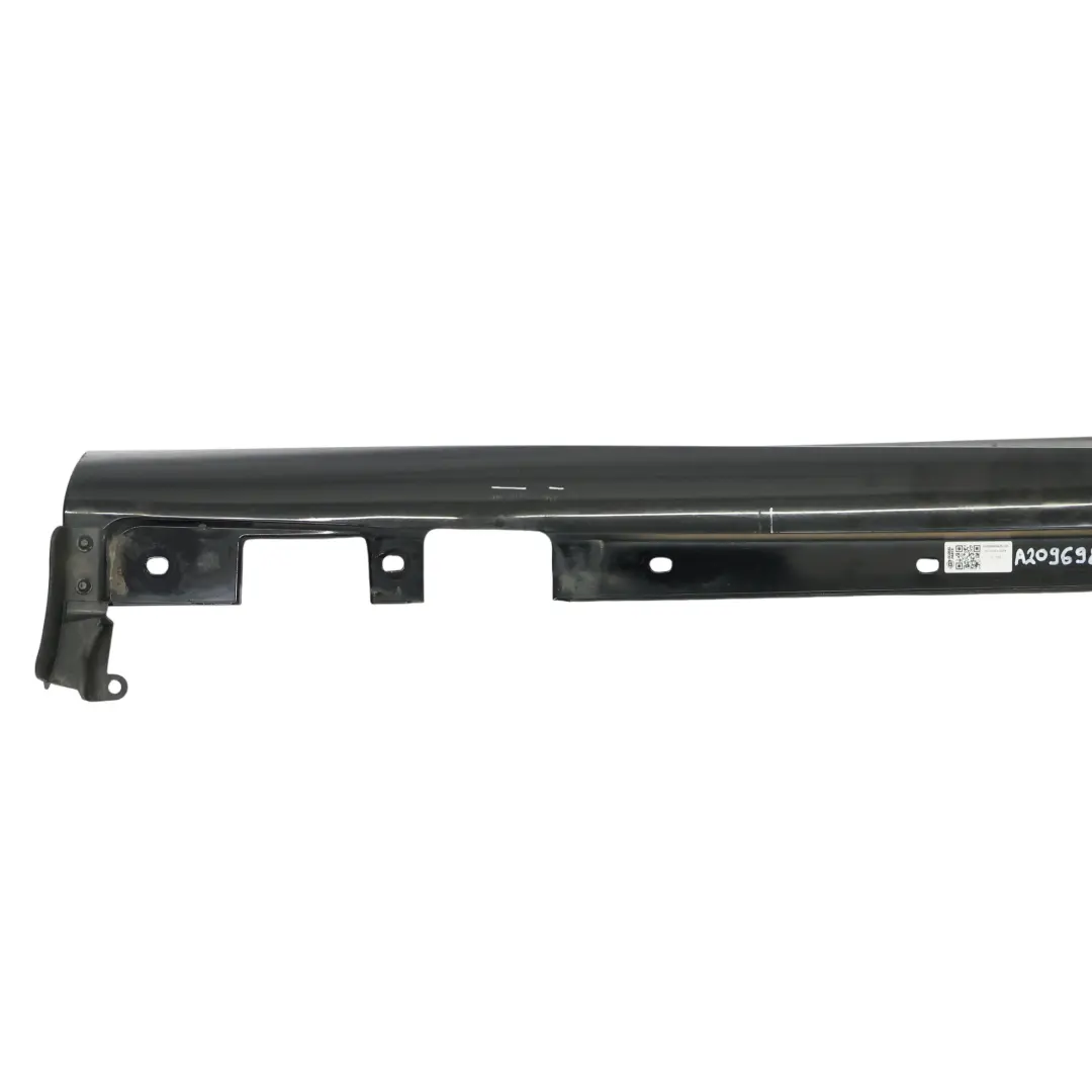  Side Skirt Mercedes A209 AMG Door Sill Cover Right O/S Obsidian Black - 197 - SKU A2096980425-OB - Part number A2096980425