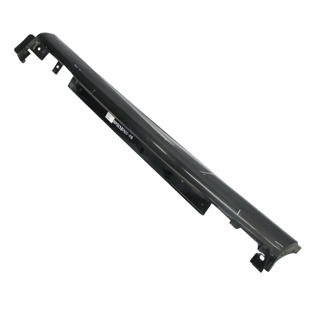  Side Skirt Mercedes A209 AMG Door Sill Cover Right O/S Obsidian Black - 197 - SKU A2096980425-OB - Part number A2096980425