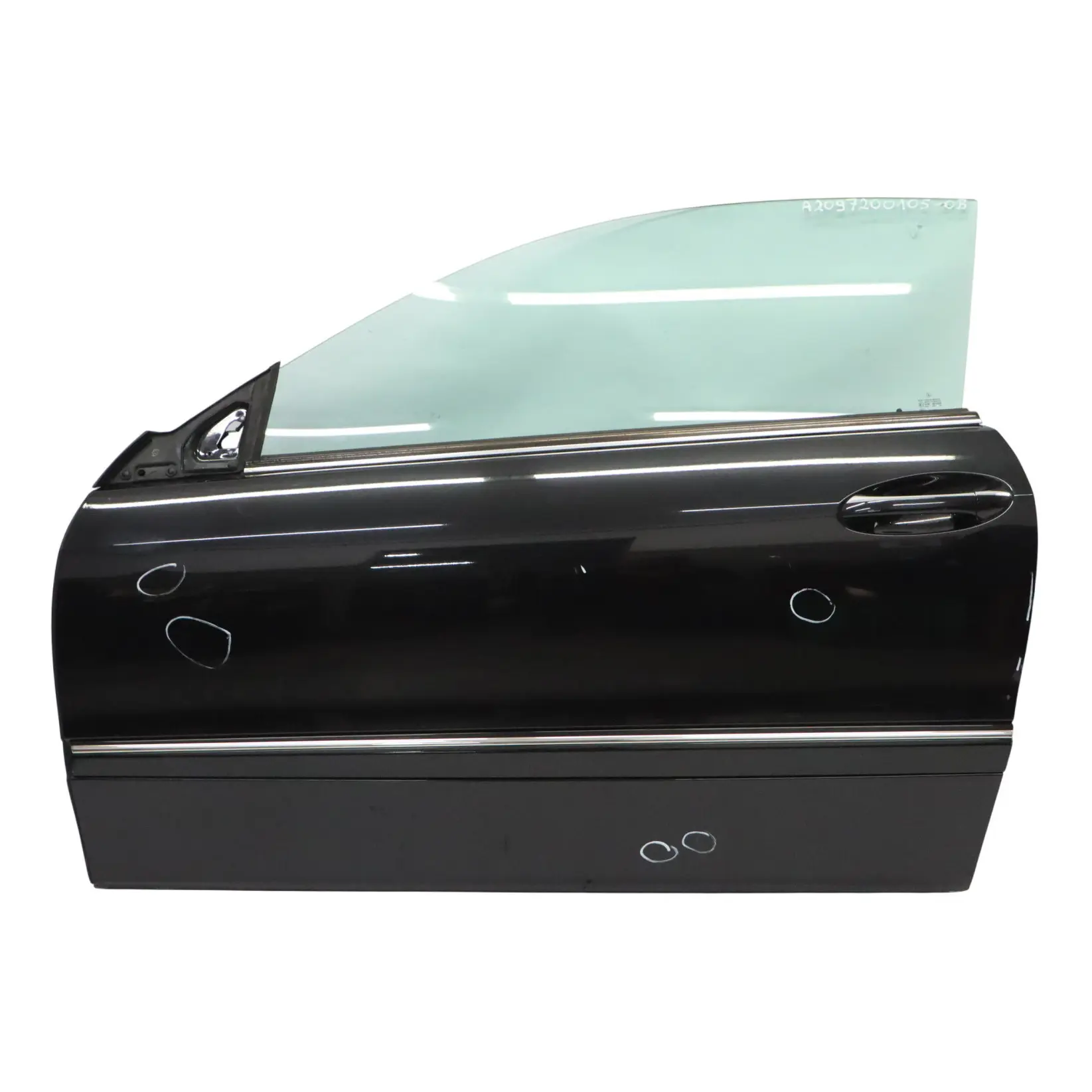Door Front Left N/S Mercedes CLK W209 Obsidian Black Metallic - 197