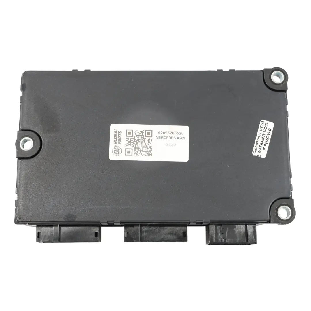 Unidad Control Bomba Techo Interior para Mercedes C209 Cabrio con número de pieza A2098206526 Mercedes C209 Cabrio Unidad Control Bomba Techo Interior - SKU A2098206526 - Número de pieza A2098206526