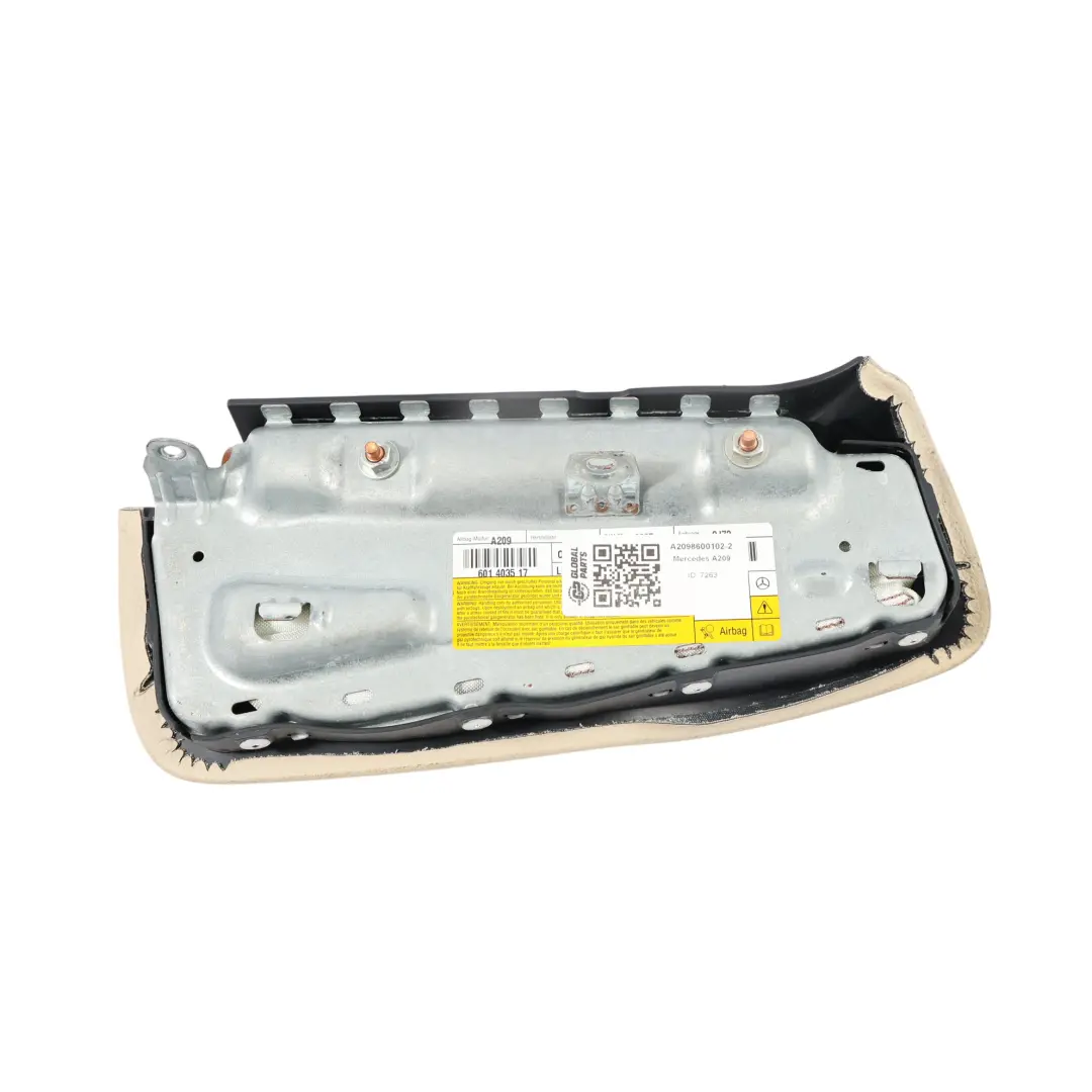 Mercedes W209 Covertible Aire Delantero Asiento Lado Izquierdo Beige - SKU A2098600102-2 - Número de pieza A2098600102