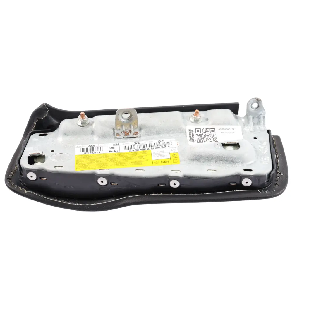 Modulo Aria Lato Sedile Anteriore Destro Pelle per Mercedes CLK W209 con numero di parte A2098600202 Mercedes CLK W209 Modulo Aria Lato Sedile Anteriore Destro Pelle - SKU A2098600202-1 - Numero di parte A2098600202