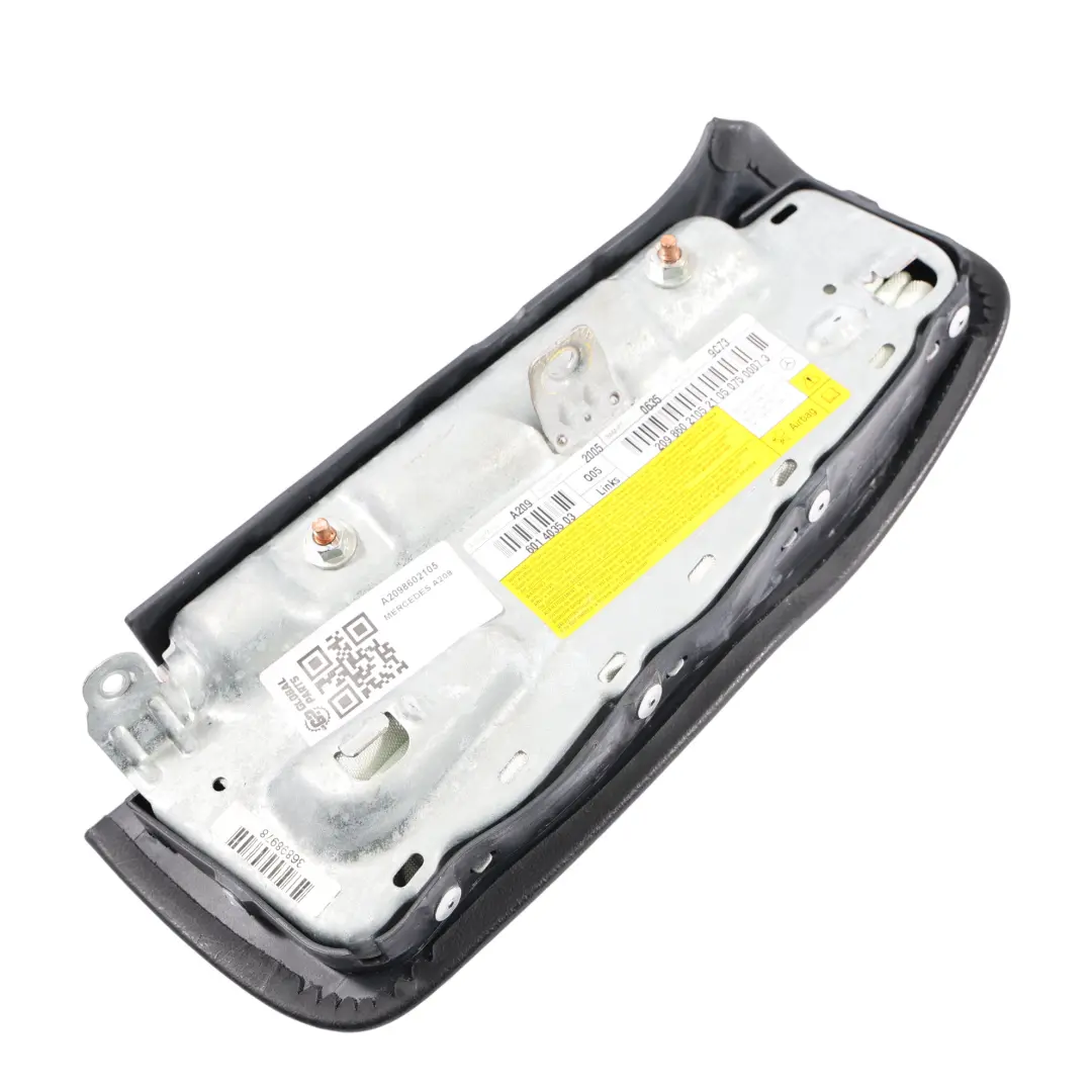 Side Module Front Left N/S Black Leather to Mercedes CLK W209 Seat with Part number A2098602105 Mercedes CLK W209 Seat Side Module Front Left N/S Black Leather - SKU A2098602105 - Part number A2098602105