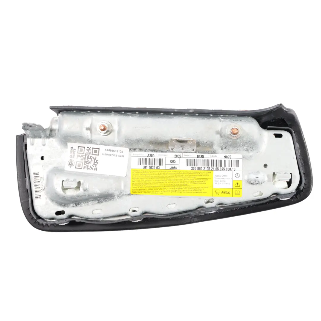 Modulo Laterale Sedile Anteriore Sinistro Nera per Mercedes CLK W209 con numero di parte A2098602105 Mercedes CLK W209 Modulo Laterale Sedile Anteriore Sinistro Nera - SKU A2098602105 - Numero di parte A2098602105