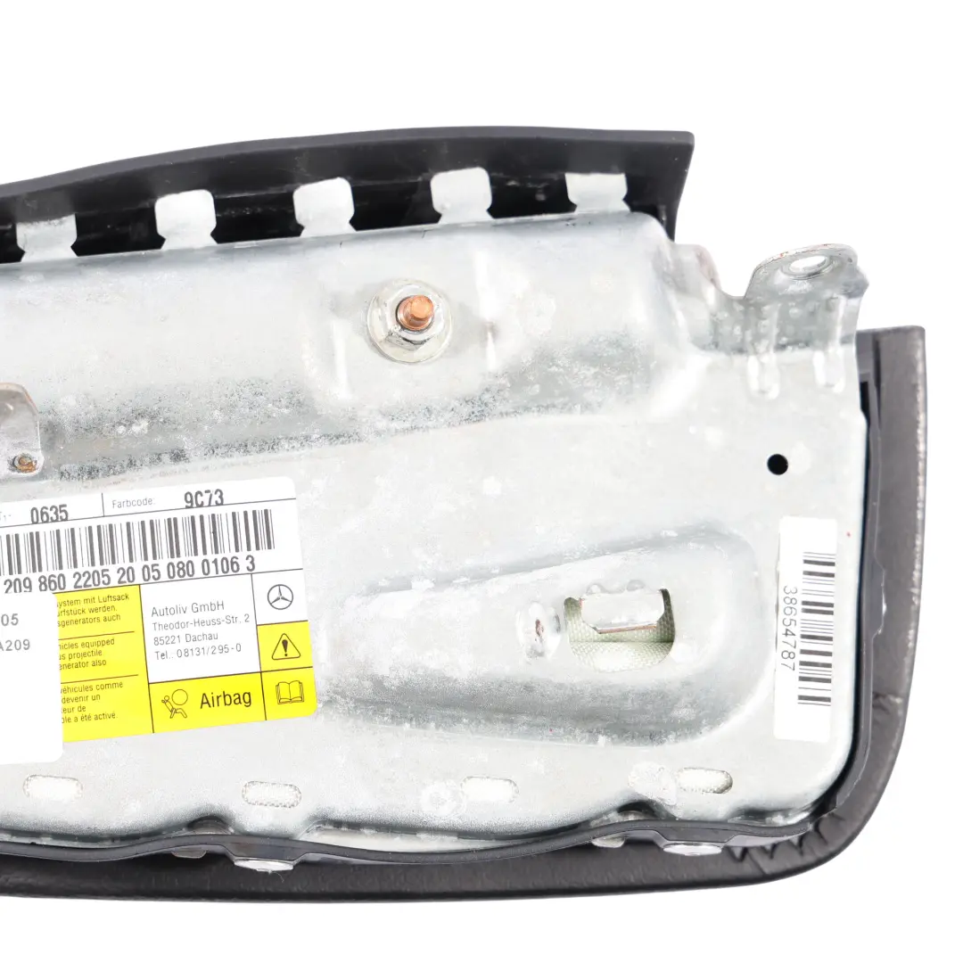 Mercedes A209 Module Air Latéral Siège Avant Droit Cuir Noir - SKU A2098602205 - Numéro de pièce A2098602205