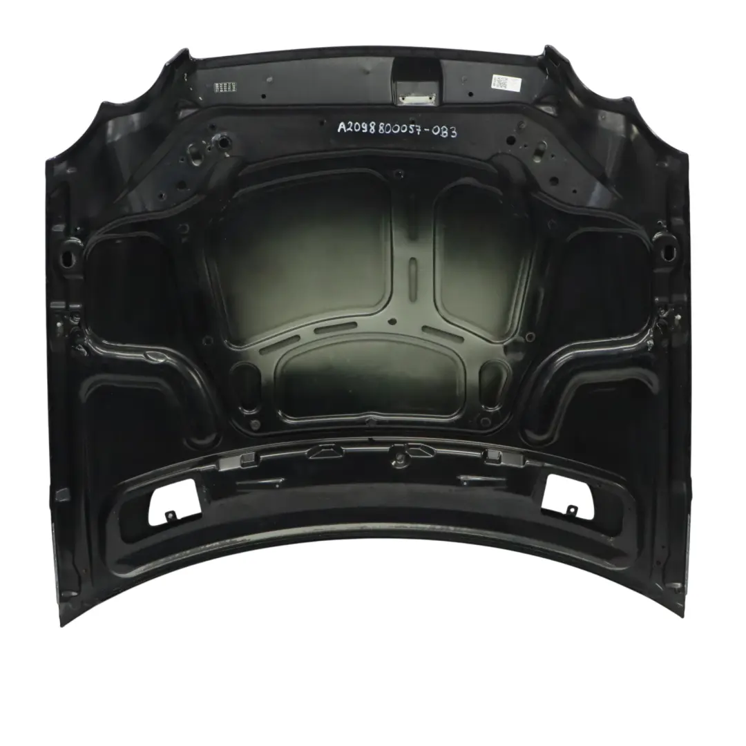 Mercedes CLK W209 Hood Bonnet Trim Panel Engine Cover Obsidian Black - 197 - SKU A2098800057-OB3 - Part number A2098800057