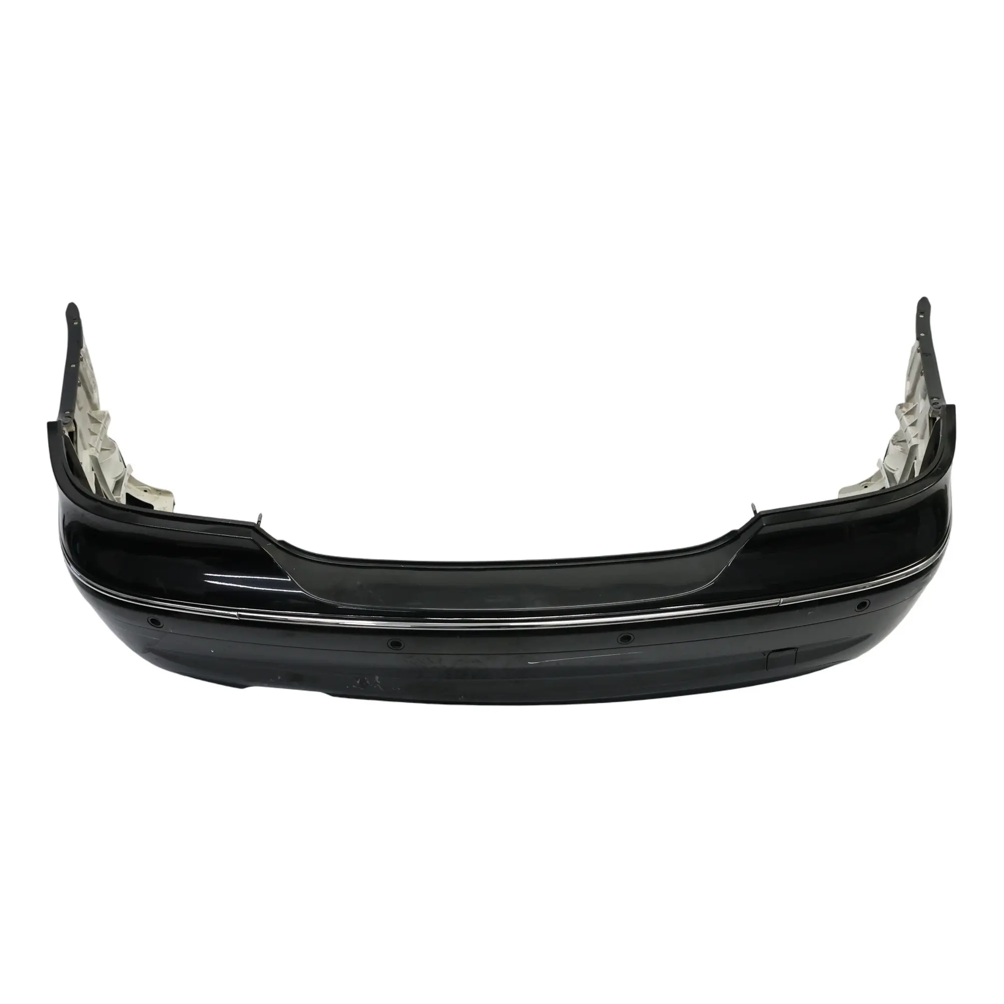 Rear Bumper Mercedes W209  Trim Panel Covering Obsidian Black Metallic - 197