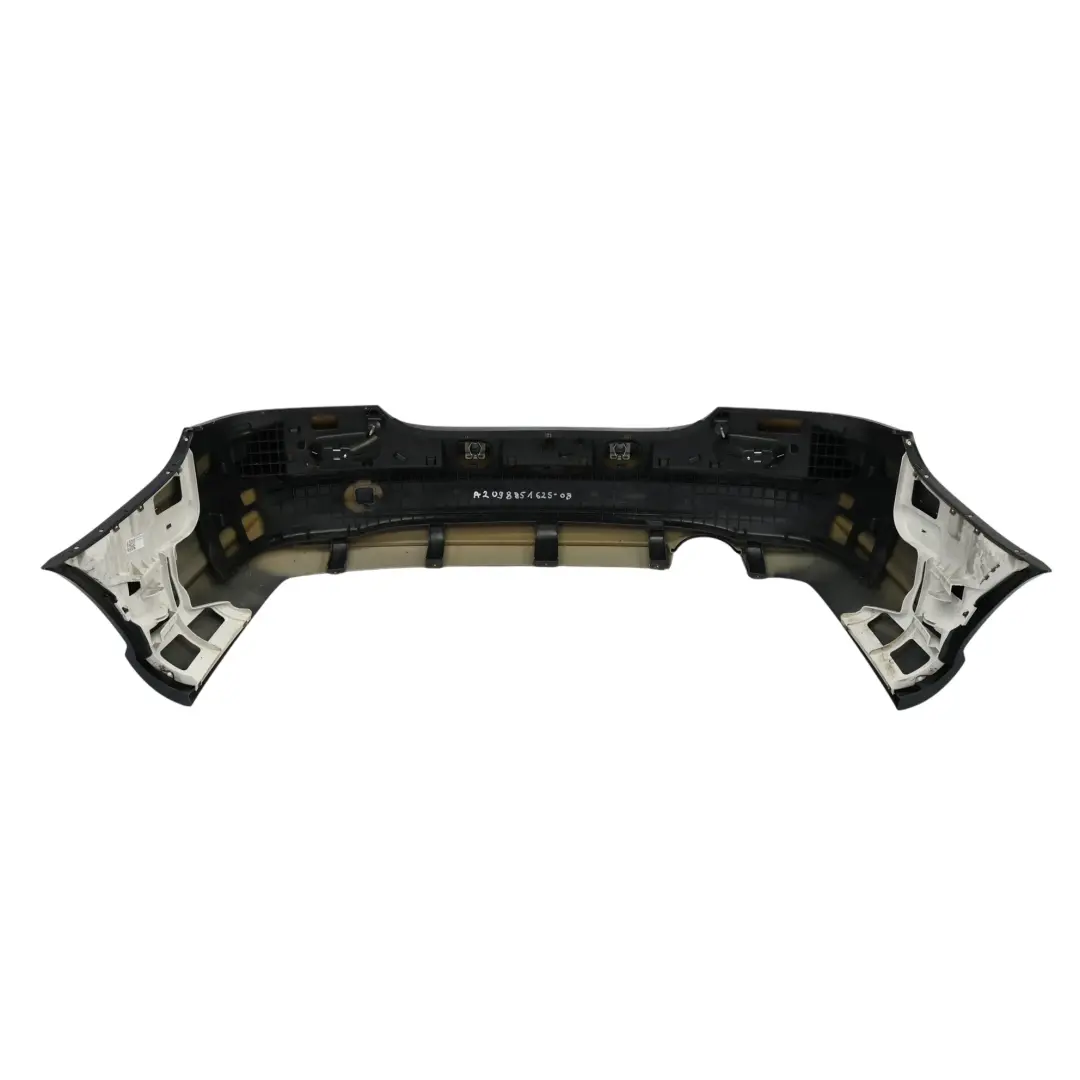Rear Bumper Mercedes W209 Trim Panel Covering Obsidian Black Metallic - 197 - SKU A2098851625-OB - Part number A2098851625