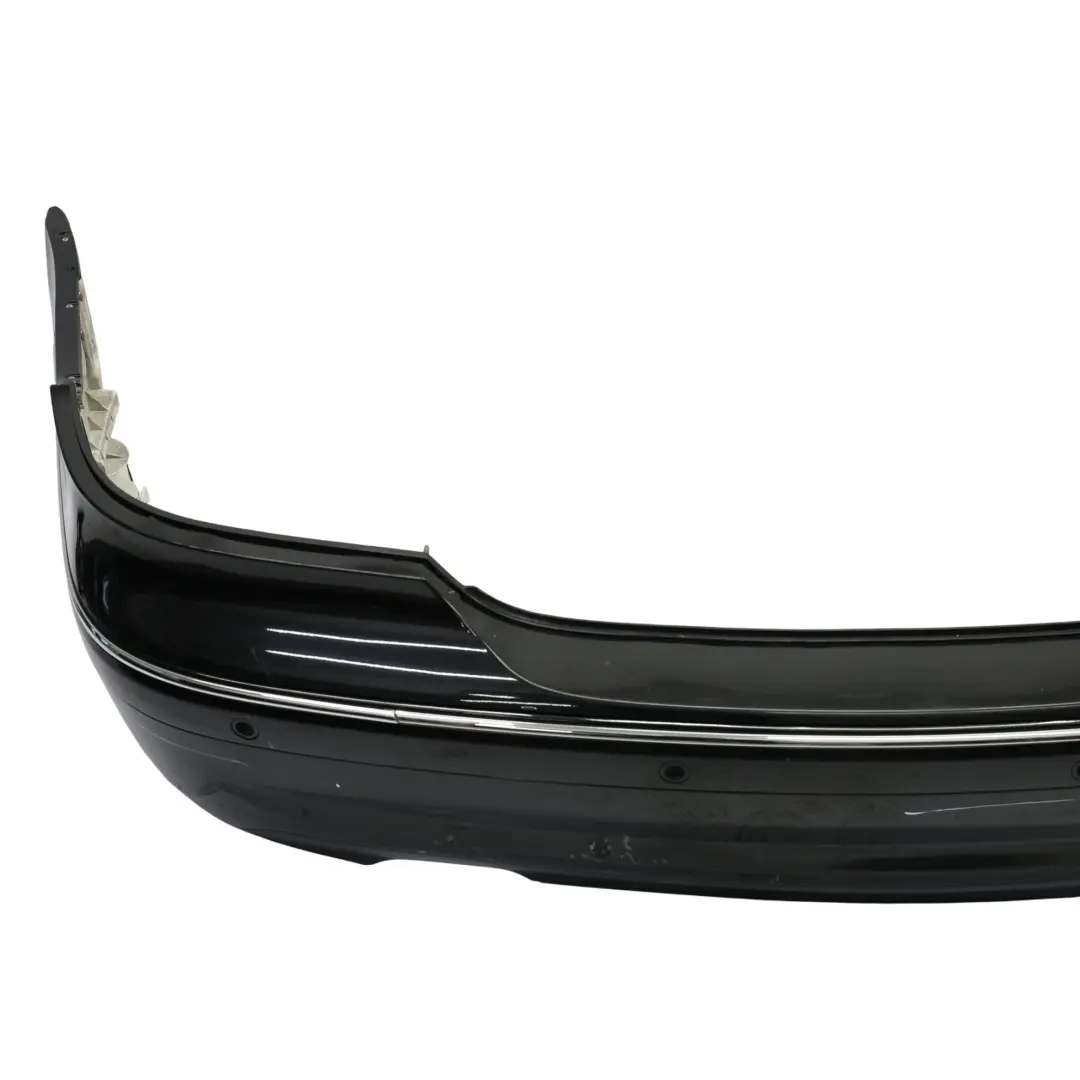 Bumper Mercedes W209 Trim Panel Covering Obsidian Black Metallic - 197 to Rear with Part number A2098851625 Rear Bumper Mercedes W209 Trim Panel Covering Obsidian Black Metallic - 197 - SKU A2098851625-OB - Part number A2098851625