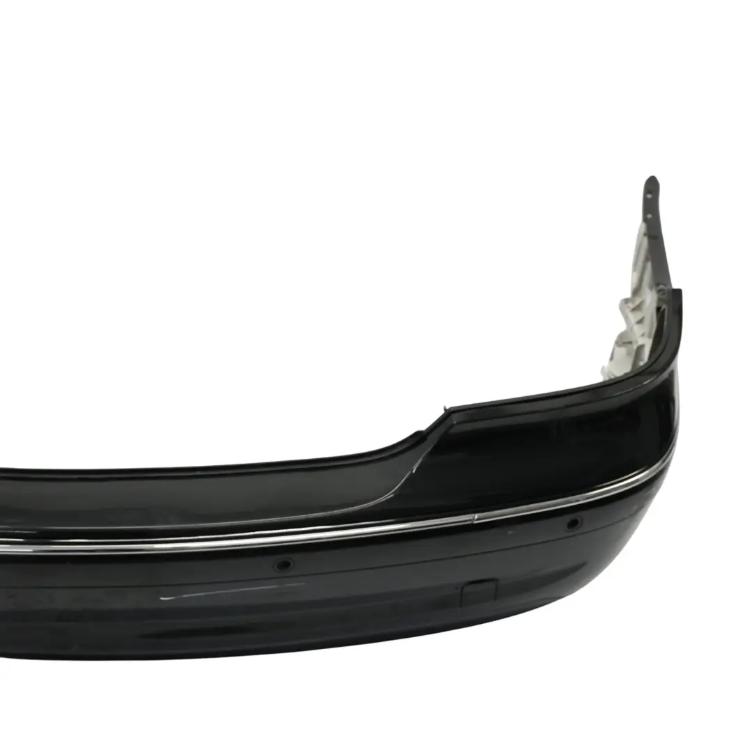 Bumper Mercedes W209 Trim Panel Covering Obsidian Black Metallic - 197 to Rear with Part number A2098851625 Rear Bumper Mercedes W209 Trim Panel Covering Obsidian Black Metallic - 197 - SKU A2098851625-OB - Part number A2098851625
