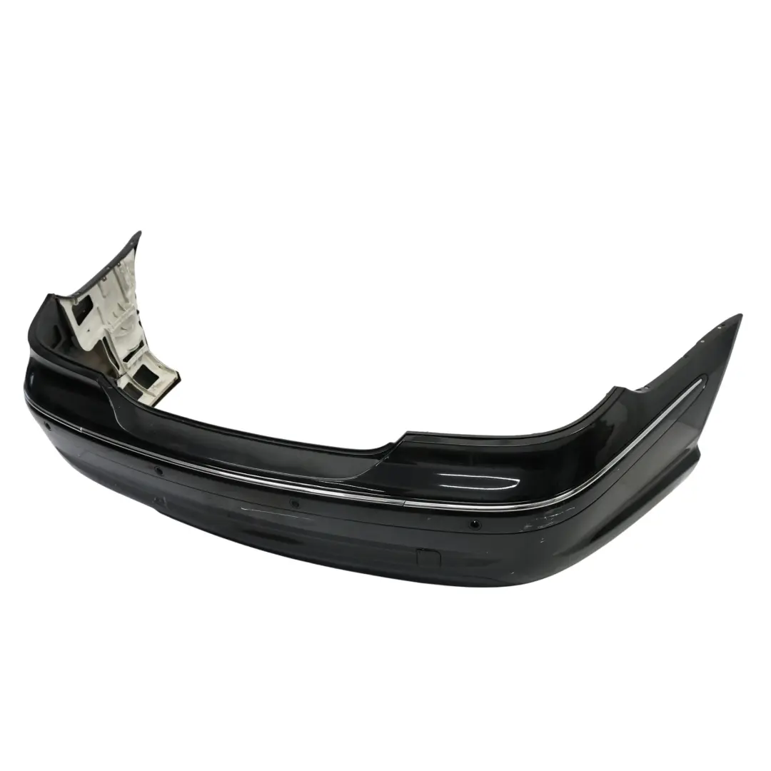 Bumper Mercedes W209 Trim Panel Covering Obsidian Black Metallic - 197 to Rear with Part number A2098851625 Rear Bumper Mercedes W209 Trim Panel Covering Obsidian Black Metallic - 197 - SKU A2098851625-OB - Part number A2098851625