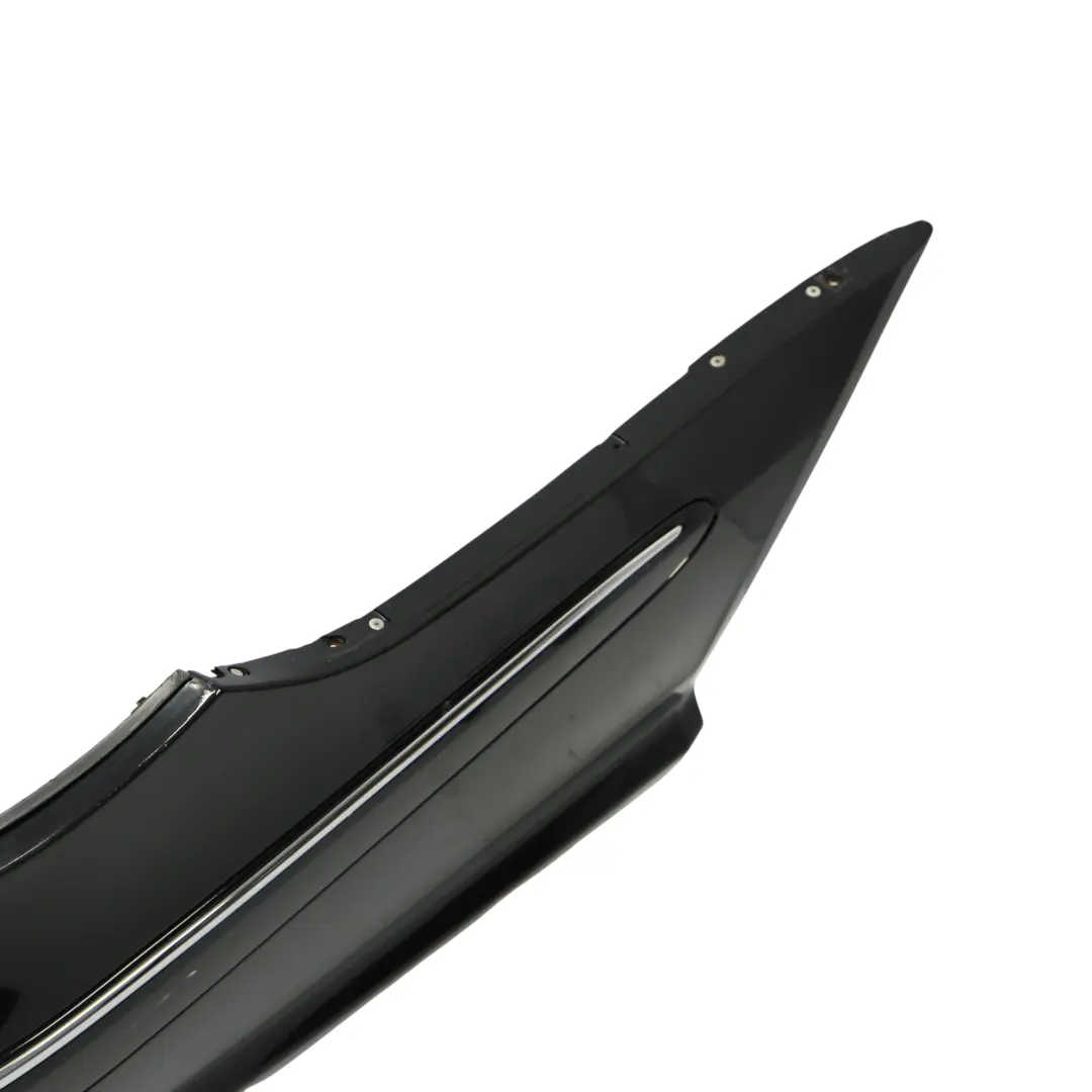 Bumper Mercedes W209 Trim Panel Covering Obsidian Black Metallic - 197 to Rear with Part number A2098851625 Rear Bumper Mercedes W209 Trim Panel Covering Obsidian Black Metallic - 197 - SKU A2098851625-OB - Part number A2098851625