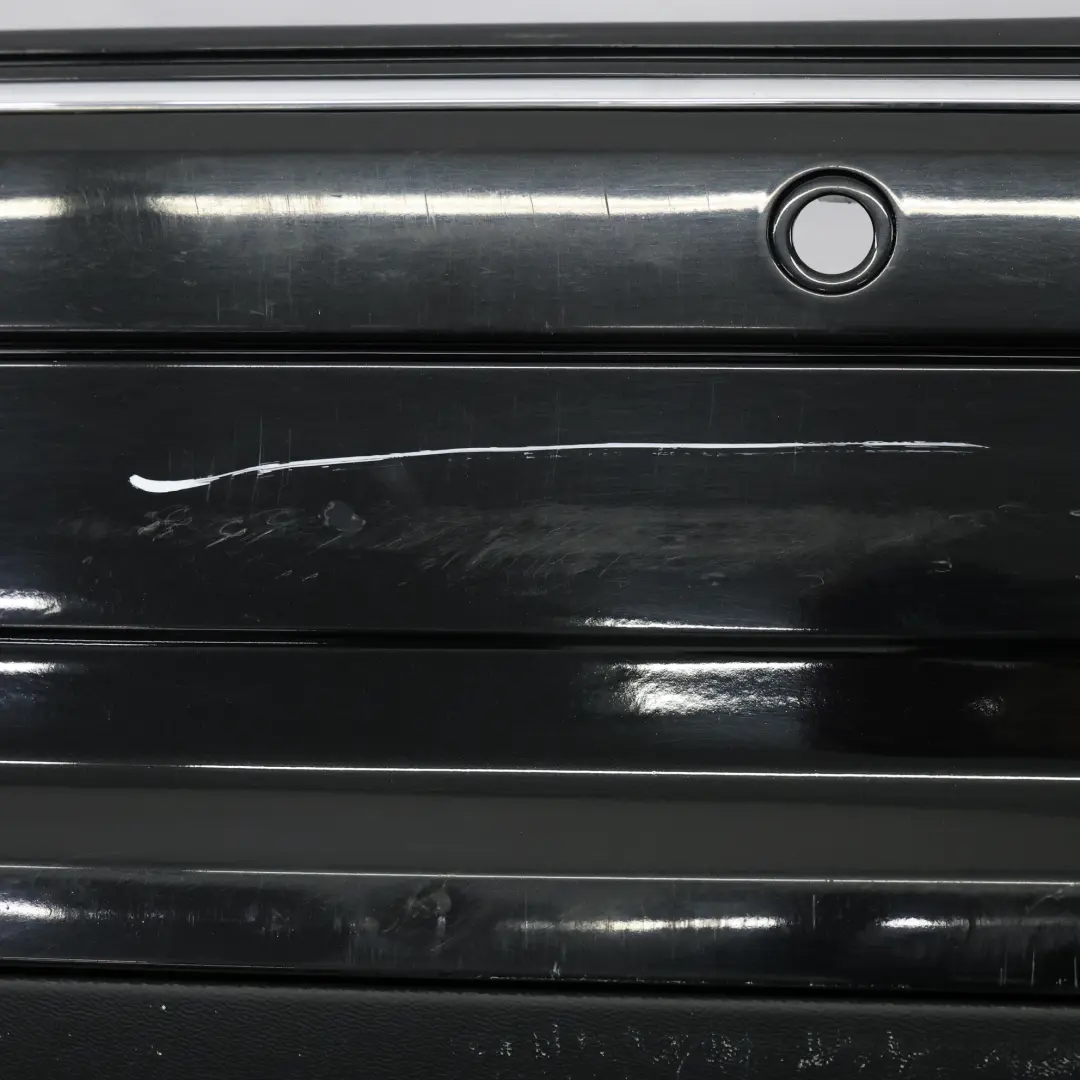 Bumper Mercedes W209 Trim Panel Covering Obsidian Black Metallic - 197 to Rear with Part number A2098851625 Rear Bumper Mercedes W209 Trim Panel Covering Obsidian Black Metallic - 197 - SKU A2098851625-OB - Part number A2098851625