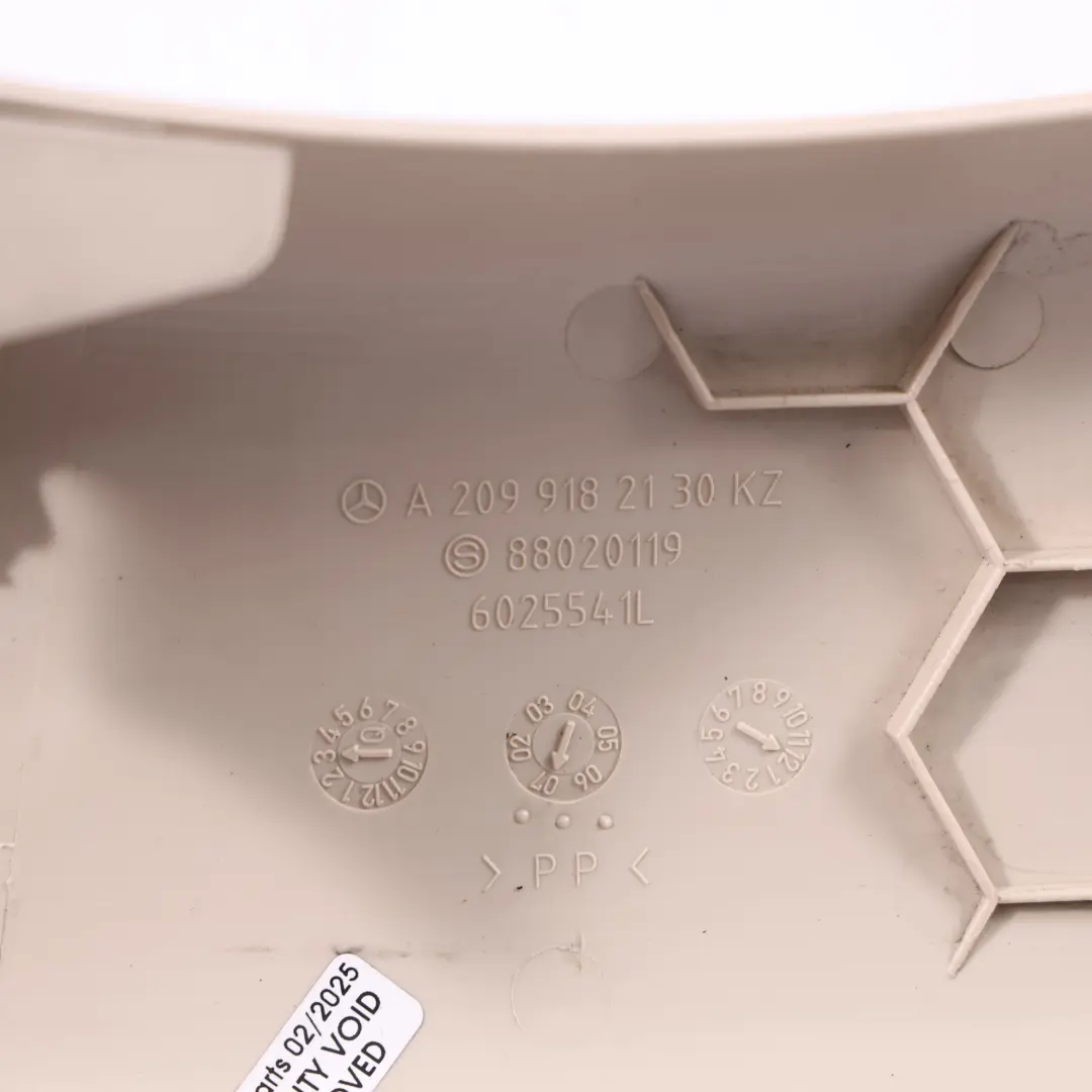 Front Seat Trim Surround Moulding Cover Beige Left N/S to Mercedes C209 with Part number A2099182130 Mercedes C209 Front Seat Trim Surround Moulding Cover Beige Left N/S - SKU A2099182130 - Part number A2099182130