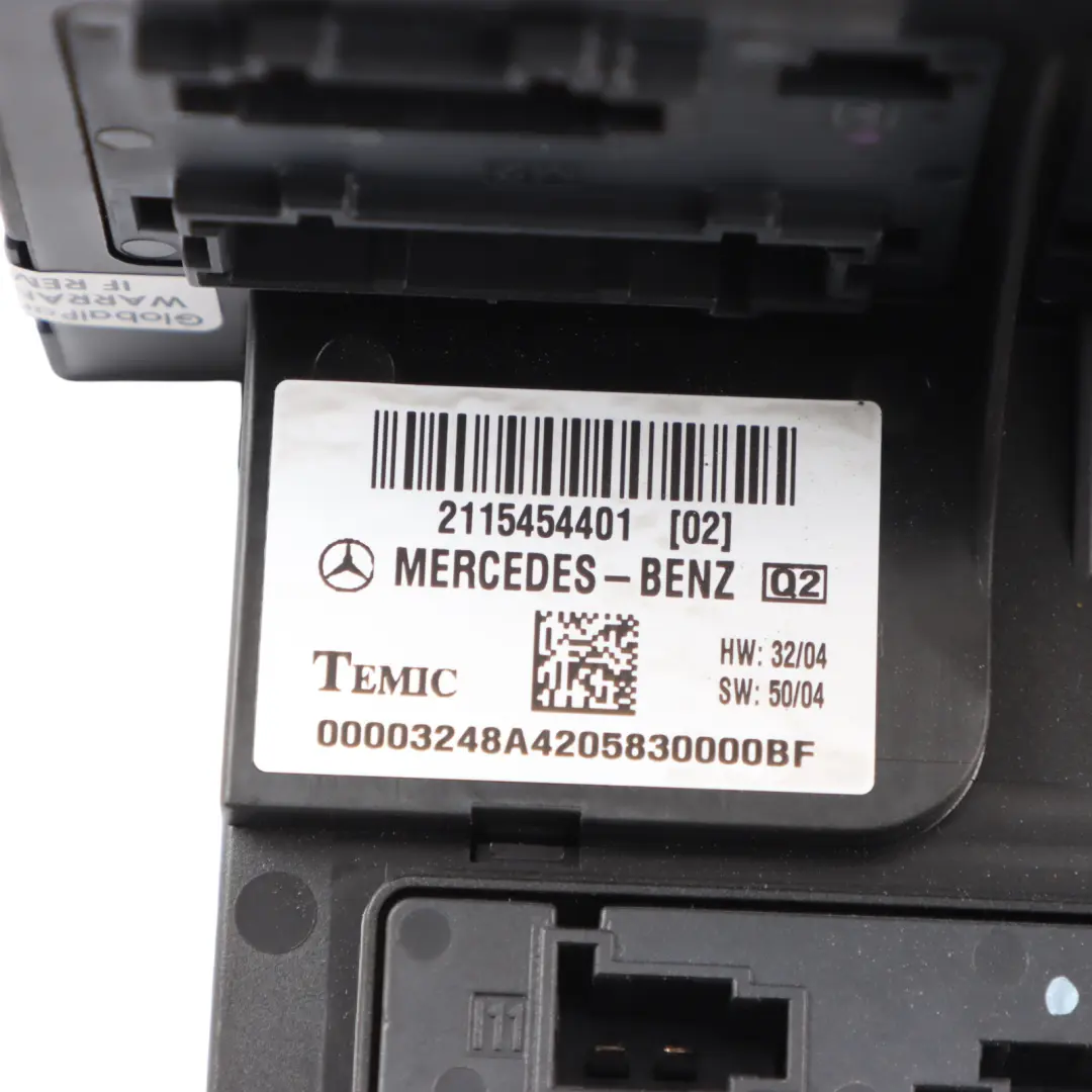 Mercedes C219 Fuse Distribution Box Unit Moudle - SKU A2115454401 - Part number A2115454401
