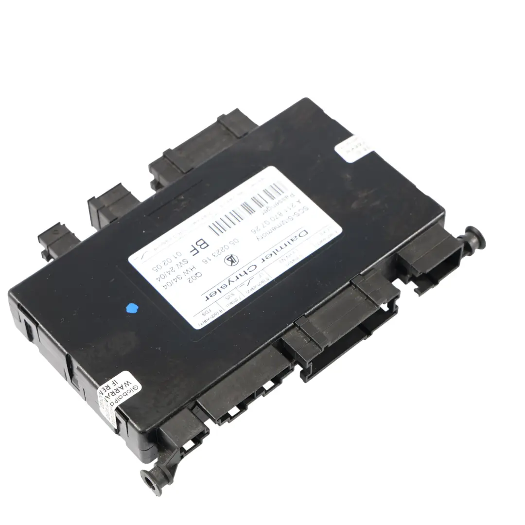 Módulo Control Memoria Asiento Delantero Derecho para Mercedes W211 con número de pieza A2118700726 Mercedes W211 Módulo Control Memoria Asiento Delantero Derecho - SKU A2118700726 - Número de pieza A2118700726