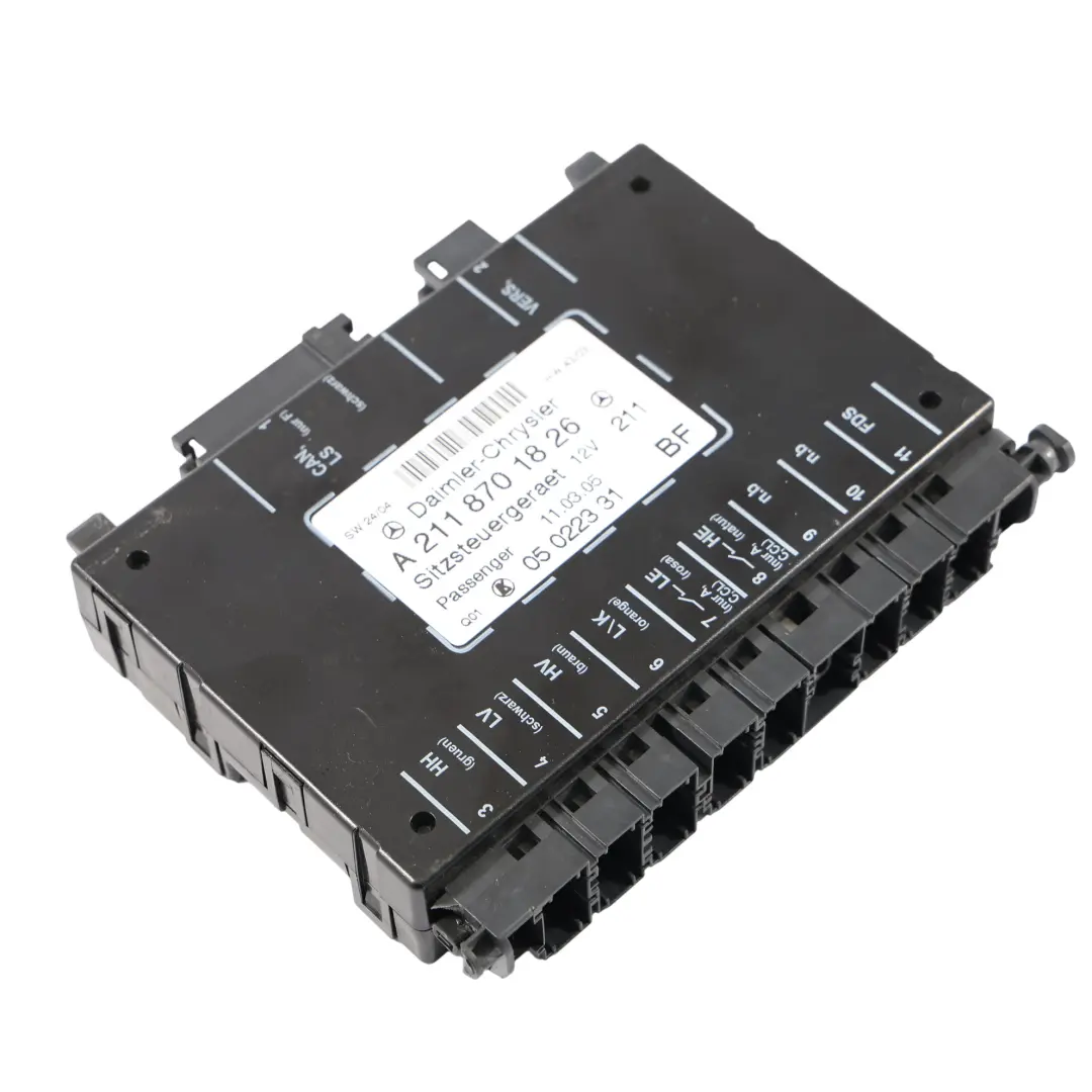  Module Siège Mercedes W203 W211 Unité Commande Avant Gauche Droite - SKU A2118701826 - Numéro de pièce A2118701826