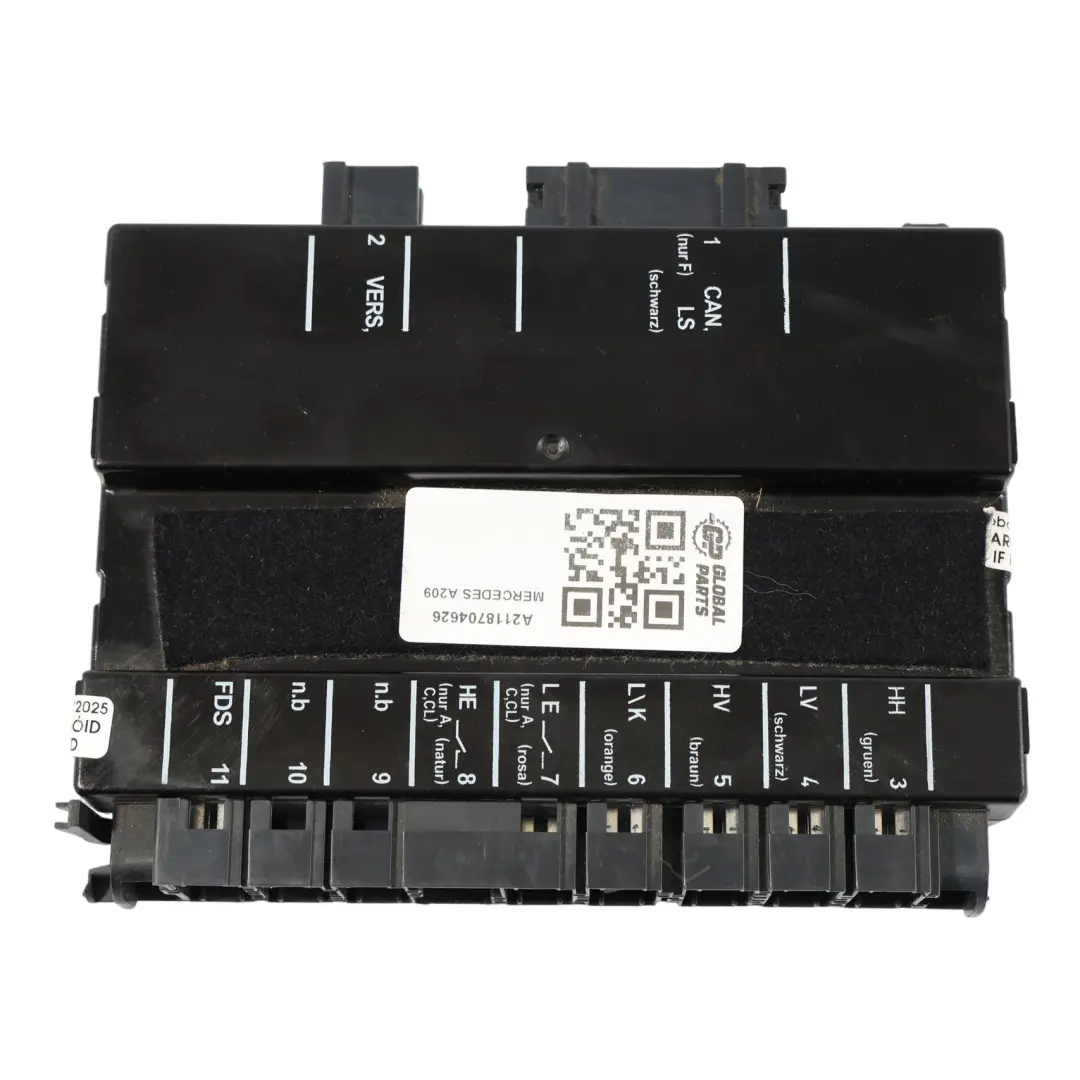 Asiento Conductor ECU Mercedes W203 A209 W211 Control Memoria para con número de pieza A2118704626 Asiento Conductor ECU Mercedes W203 A209 W211 Control Memoria - SKU A2118704626 - Número de pieza A2118704626