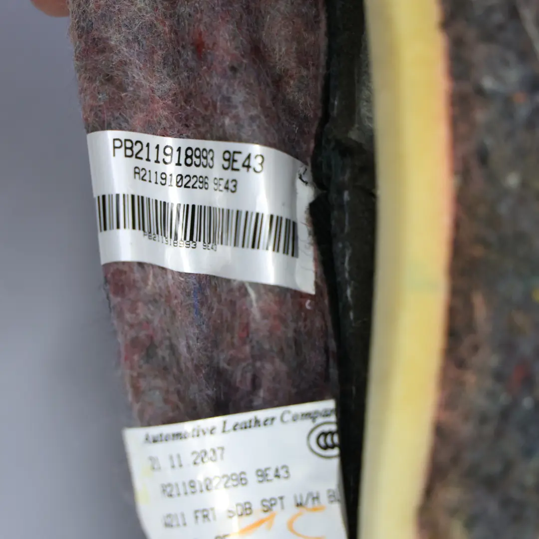 Oparcie Fotela Przód Lewy Prawy Podgrzewane Skóra Czarna do Mercedes W211 o numerze A2119102296 Mercedes W211 Oparcie Fotela Przód Lewy Prawy Podgrzewane Skóra Czarna - SKU A2119102296 - Numer Części A2119102296