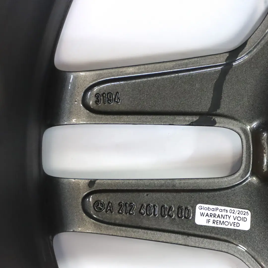 Mercedes W212 AMG Czarna Tylna Felga Aluminiowa 18" ET:54 9J - SKU A2124010400-3 - Numer Części A2124010400