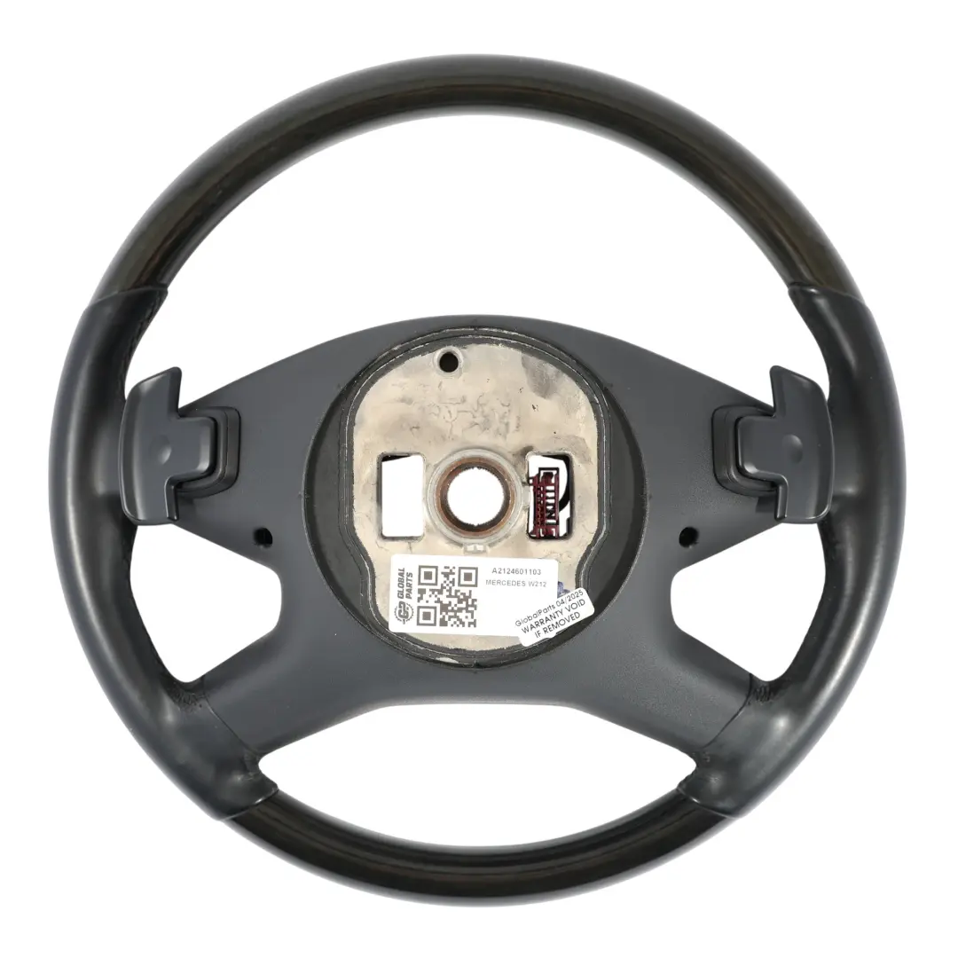Mercedes W212 Volant Cuir Noir Palettes Changement Vitesse Bois - SKU A2124601103 - Numéro de pièce A2124601103