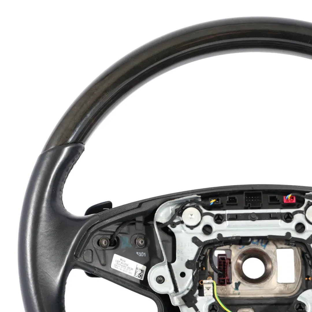 Mercedes W212 Volant Cuir Noir Palettes Changement Vitesse Bois - SKU A2124601103 - Numéro de pièce A2124601103