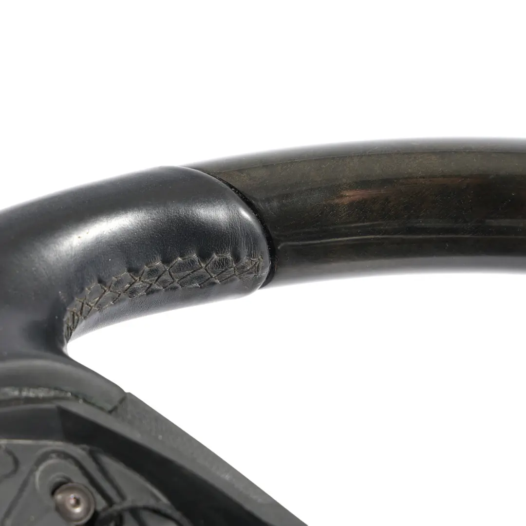 Steering Wheel Black Leather Wood Paddle Shift to Mercedes W212 with Part number A2124601103 Mercedes W212 Steering Wheel Black Leather Wood Paddle Shift - SKU A2124601103 - Part number A2124601103