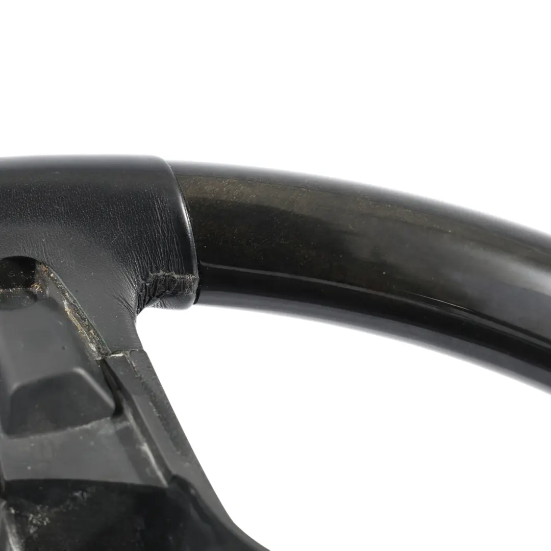 Mercedes W212 Steering Wheel Black Leather Wood Paddle Shift - SKU A2124601103 - Part number A2124601103